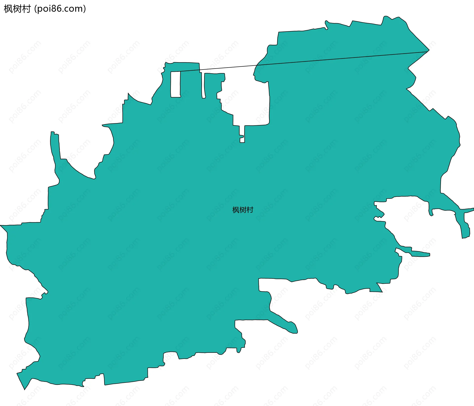 枫树村边界地图