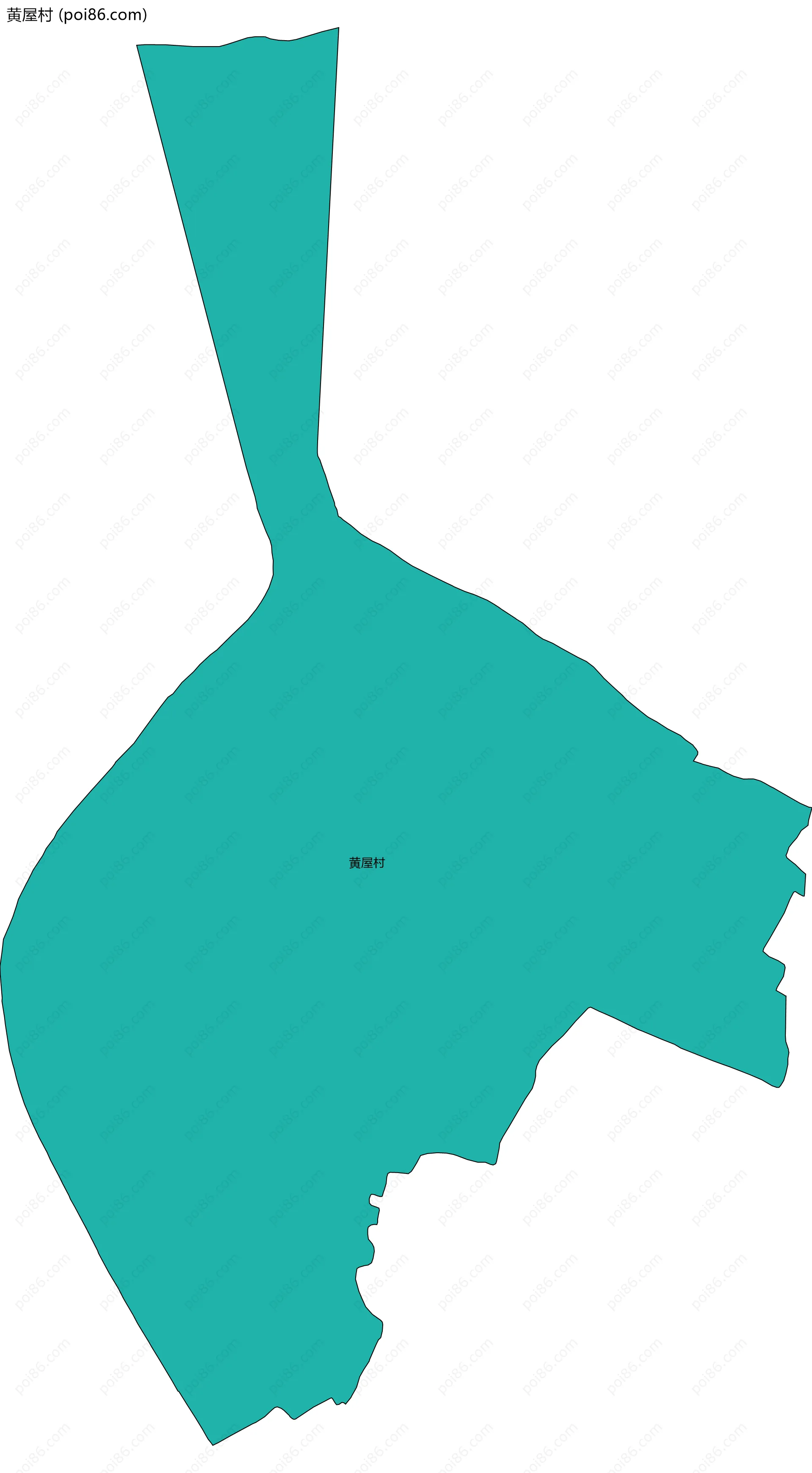 黄屋村边界地图