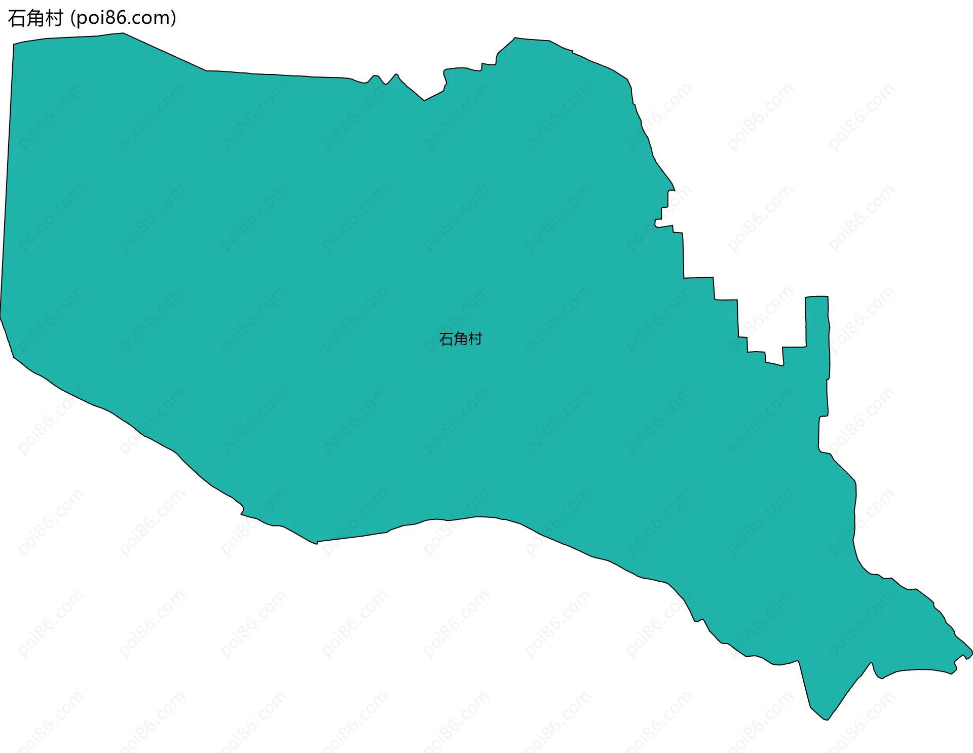 石角村边界地图