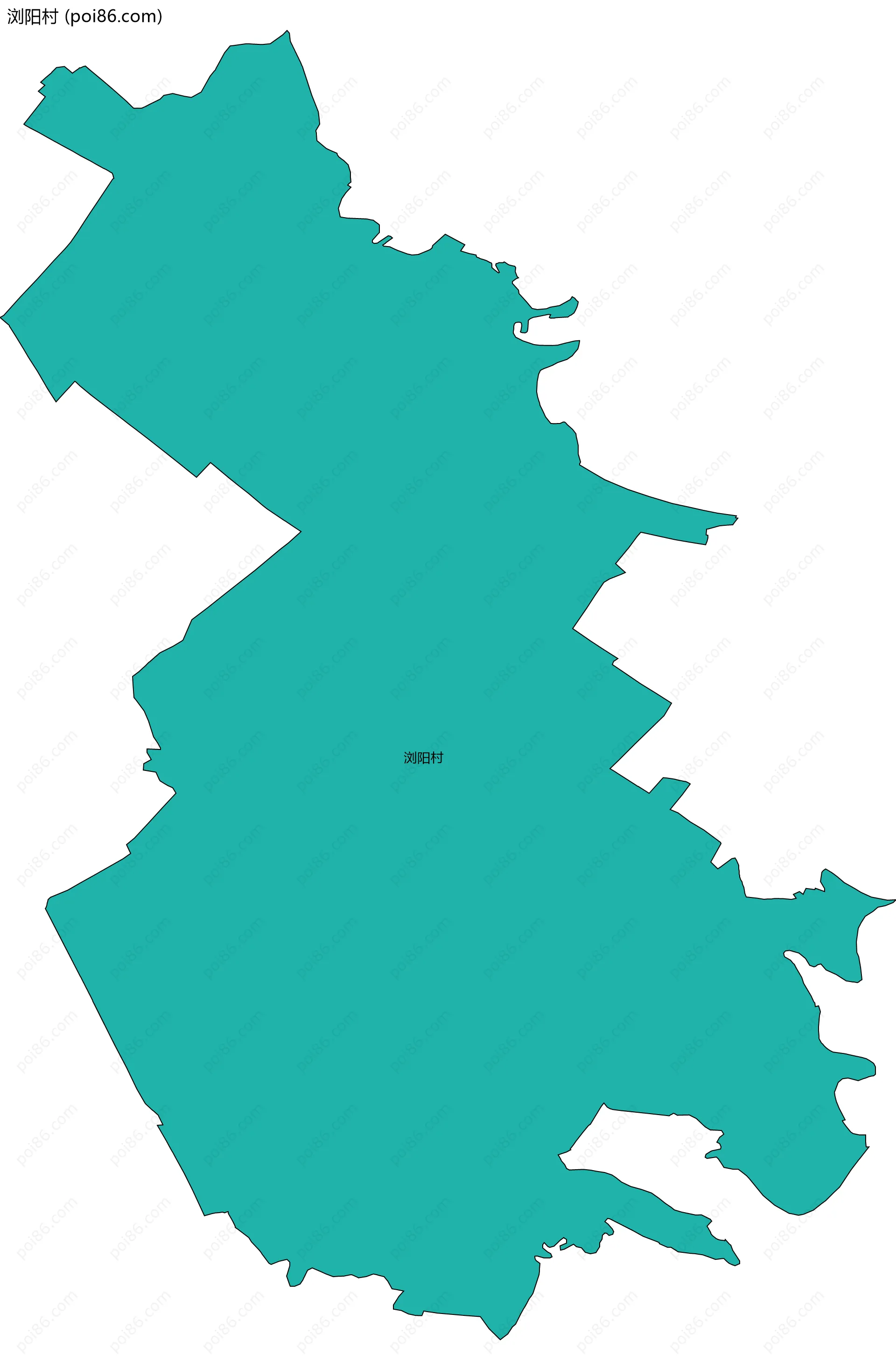 浏阳村边界地图