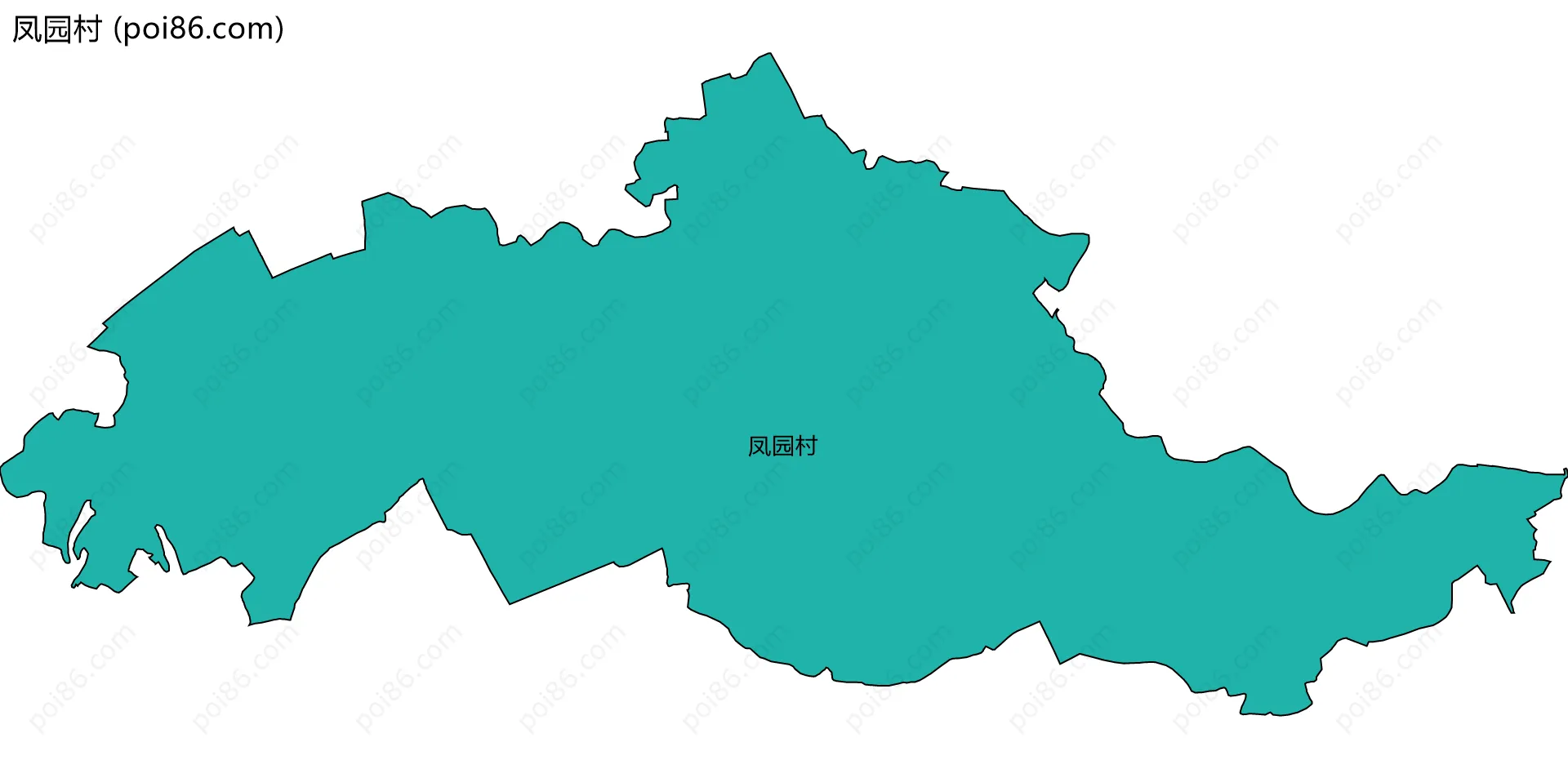 凤园村边界地图