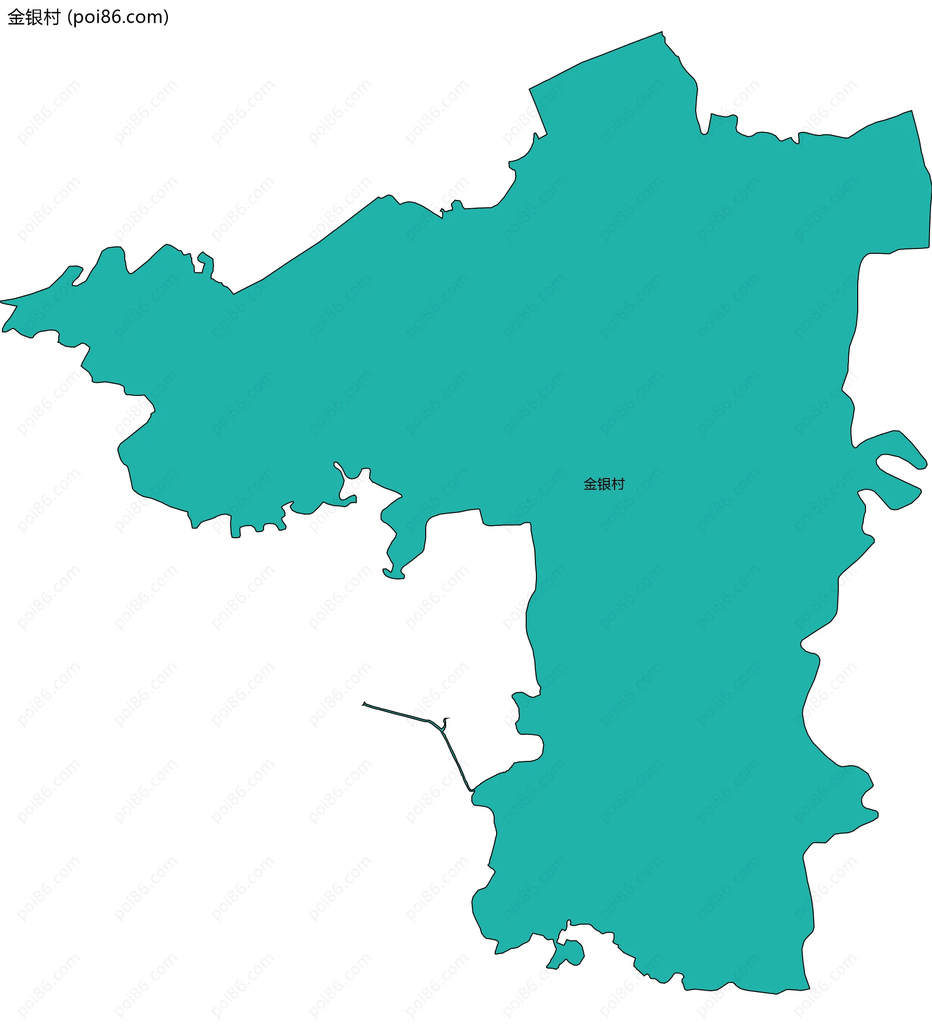 金银村边界地图