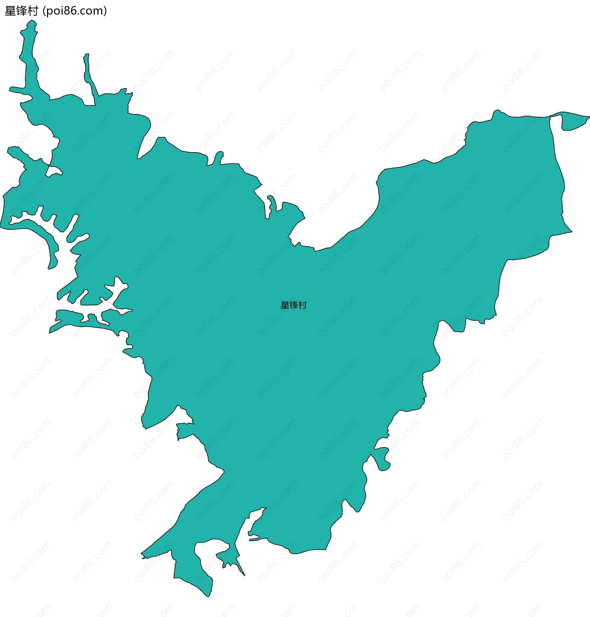 星锋村边界地图