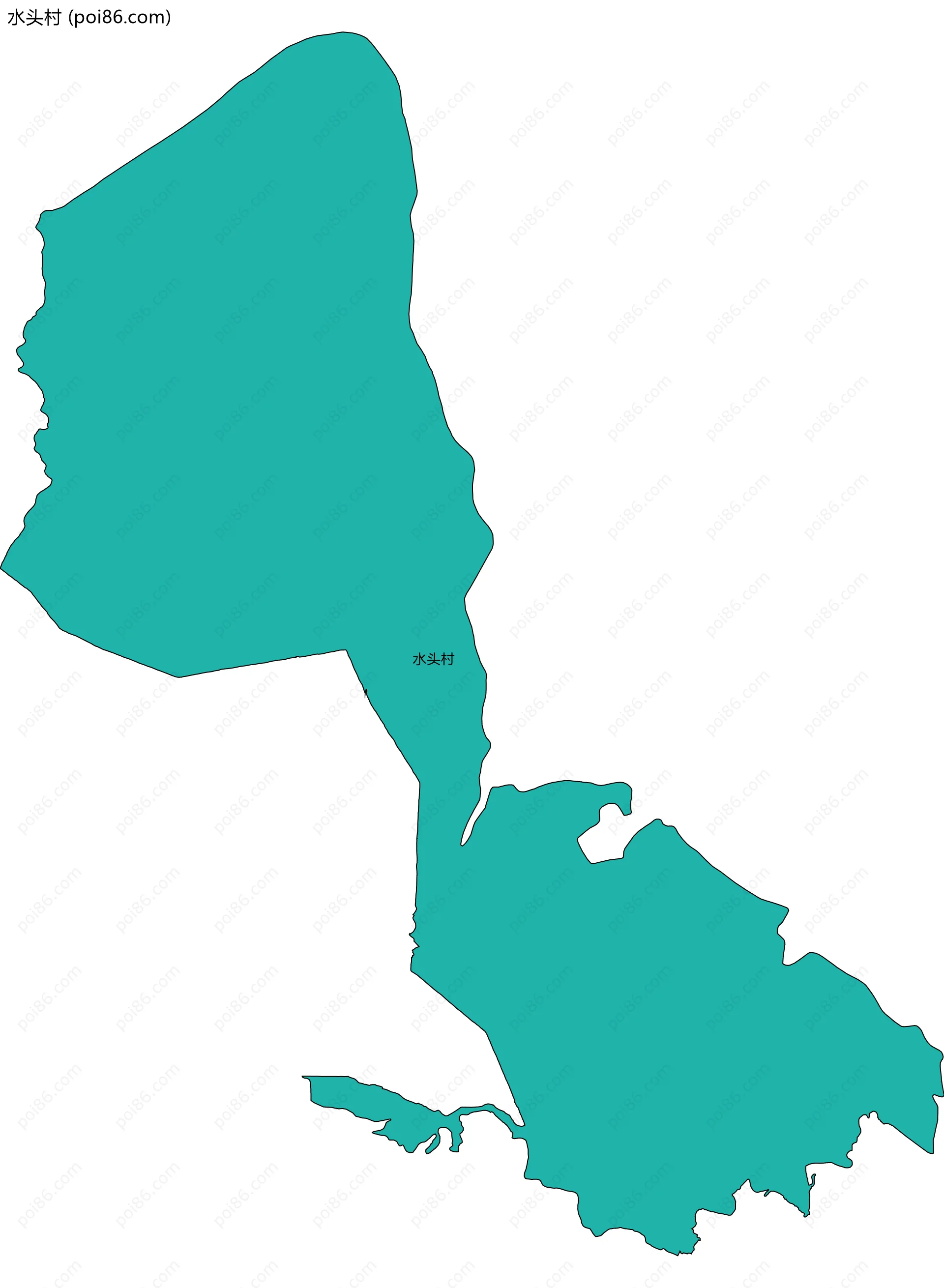 水头村边界地图