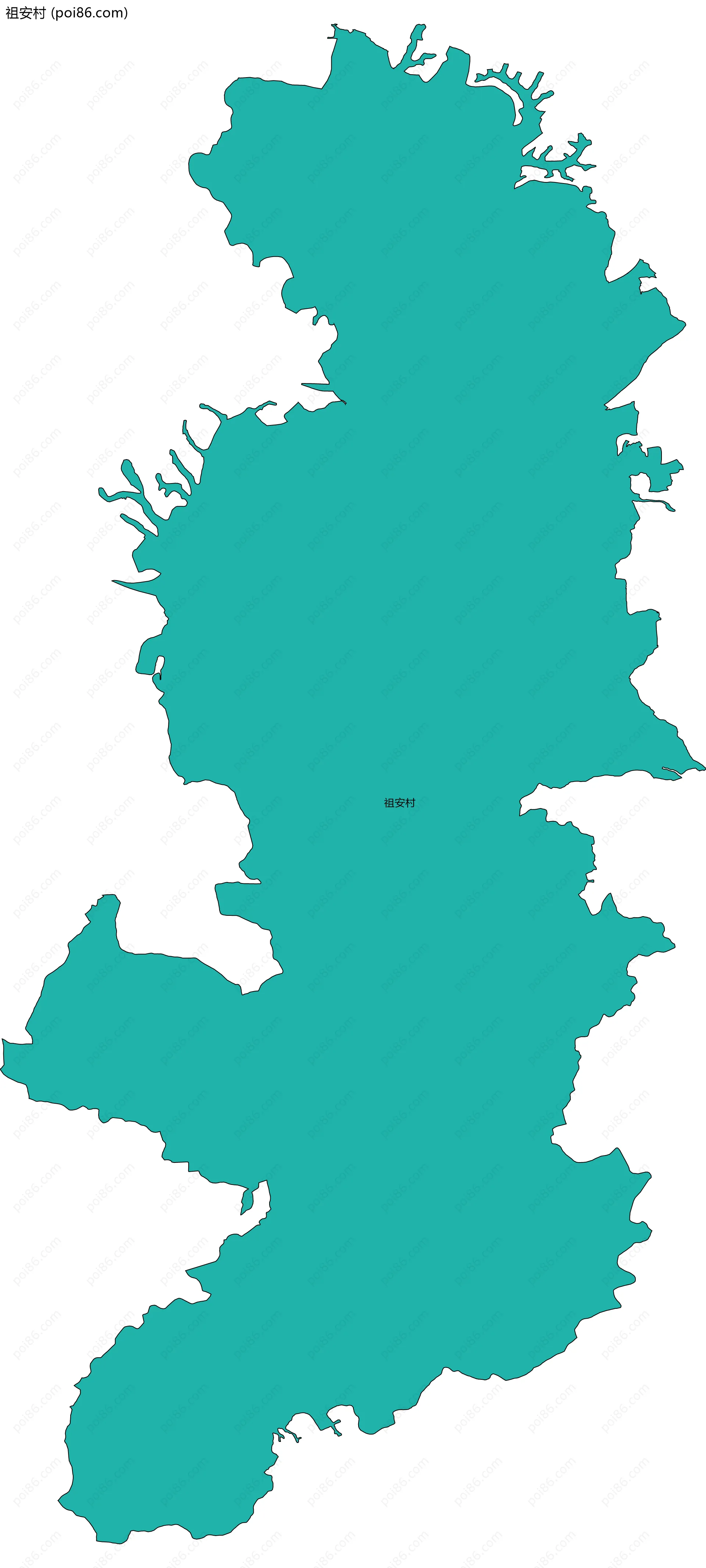 祖安村边界地图