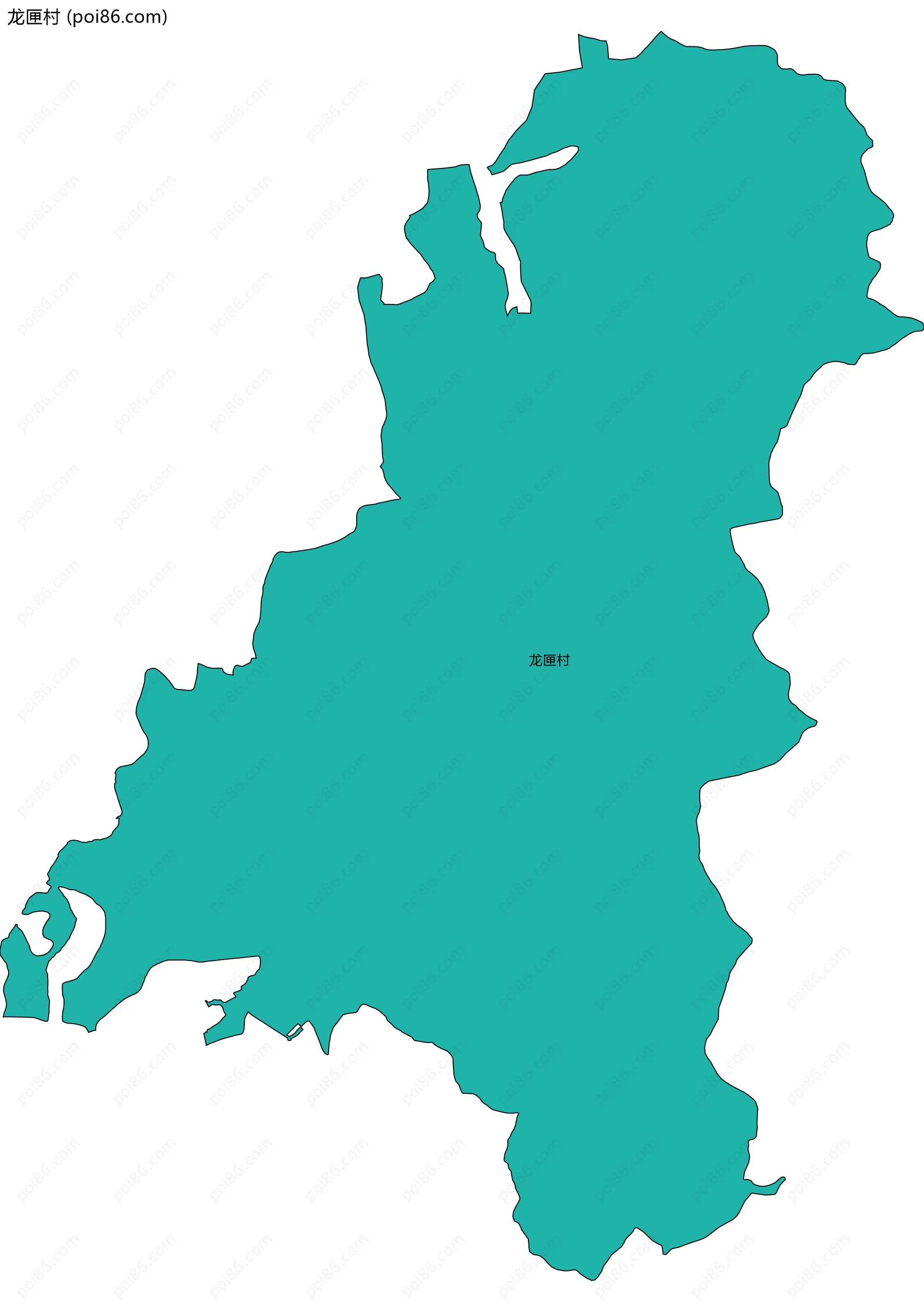 龙匣村边界地图