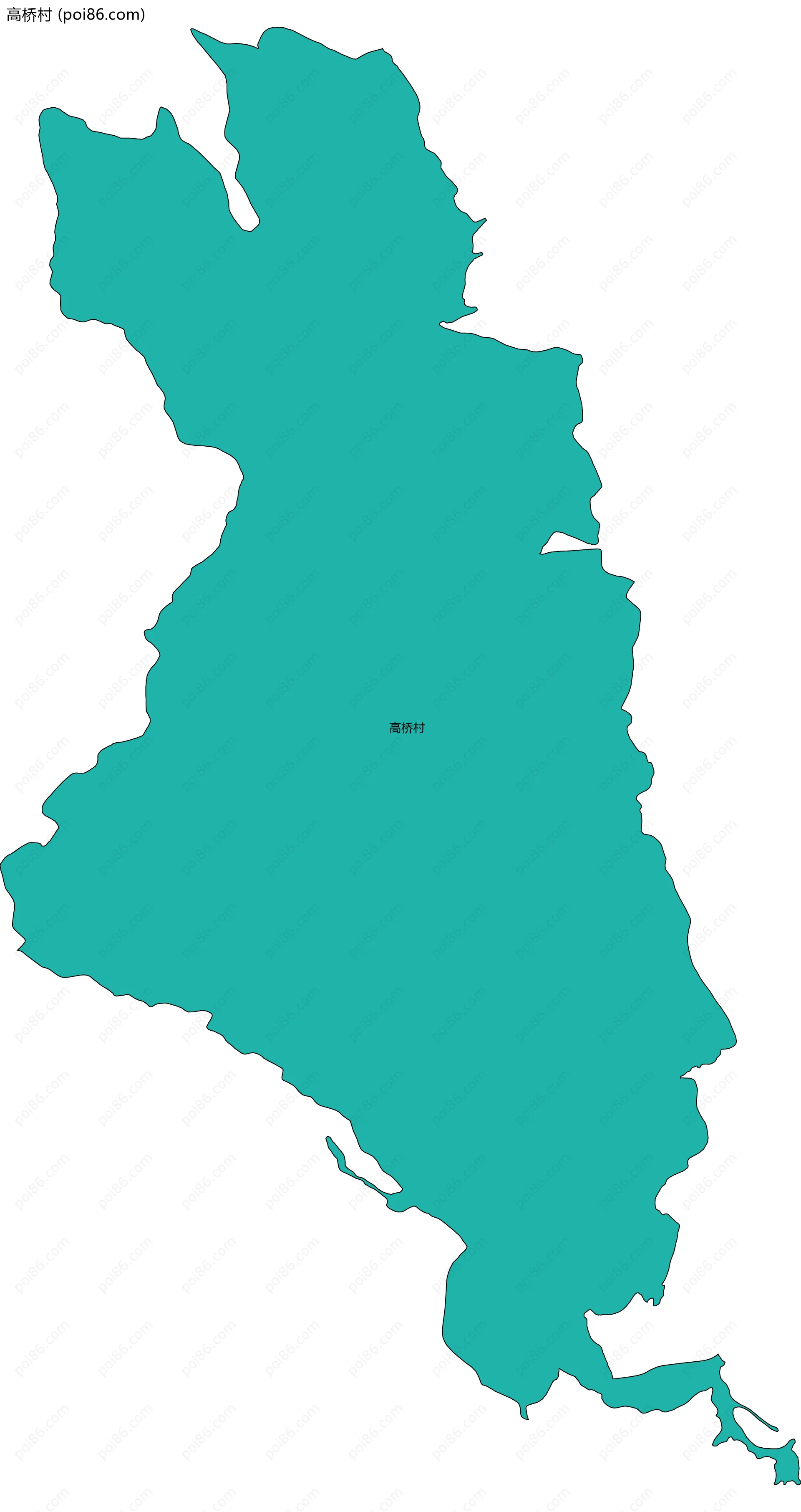 高桥村边界地图