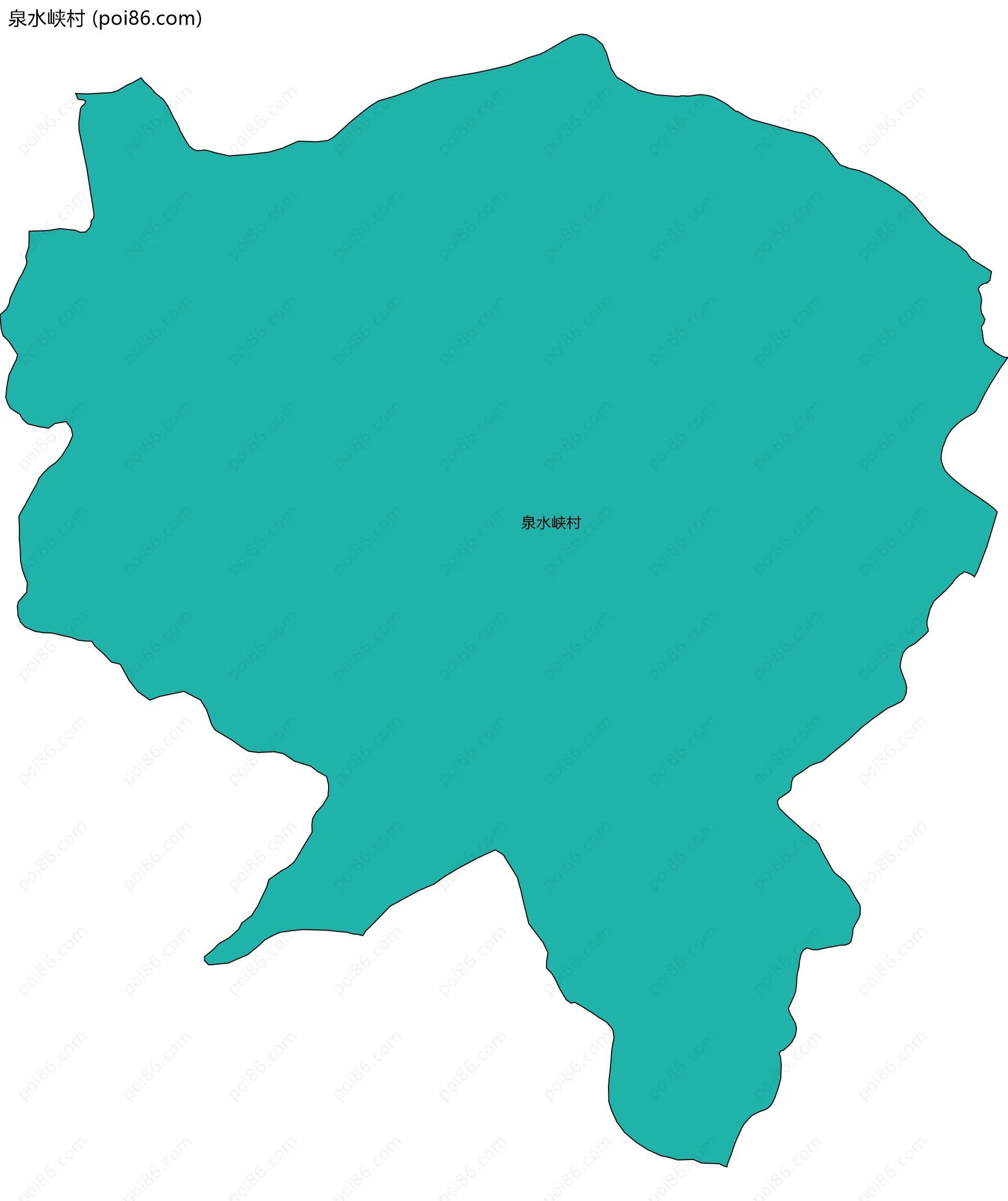 泉水峡村边界地图