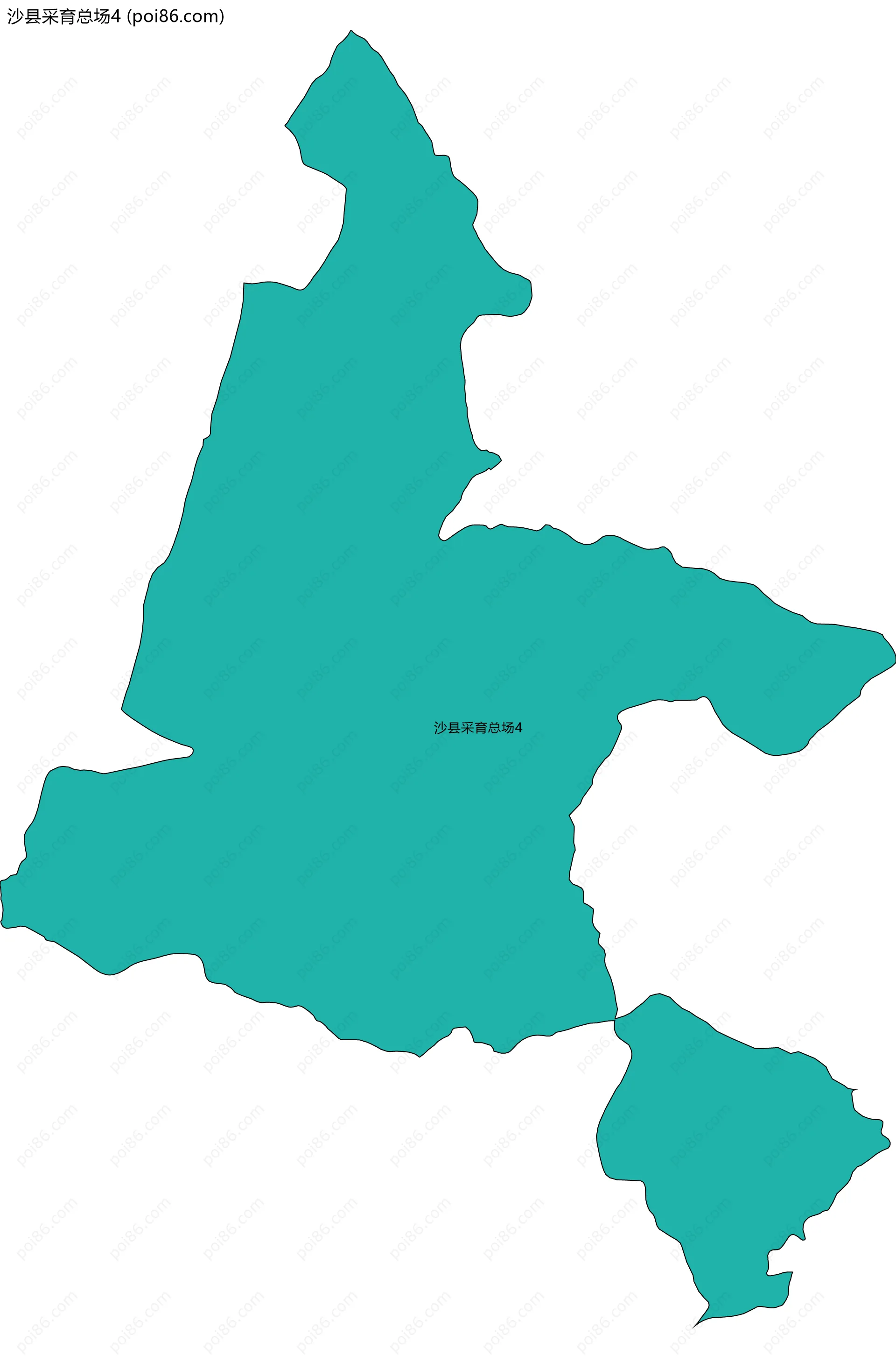 沙县采育总场4边界地图
