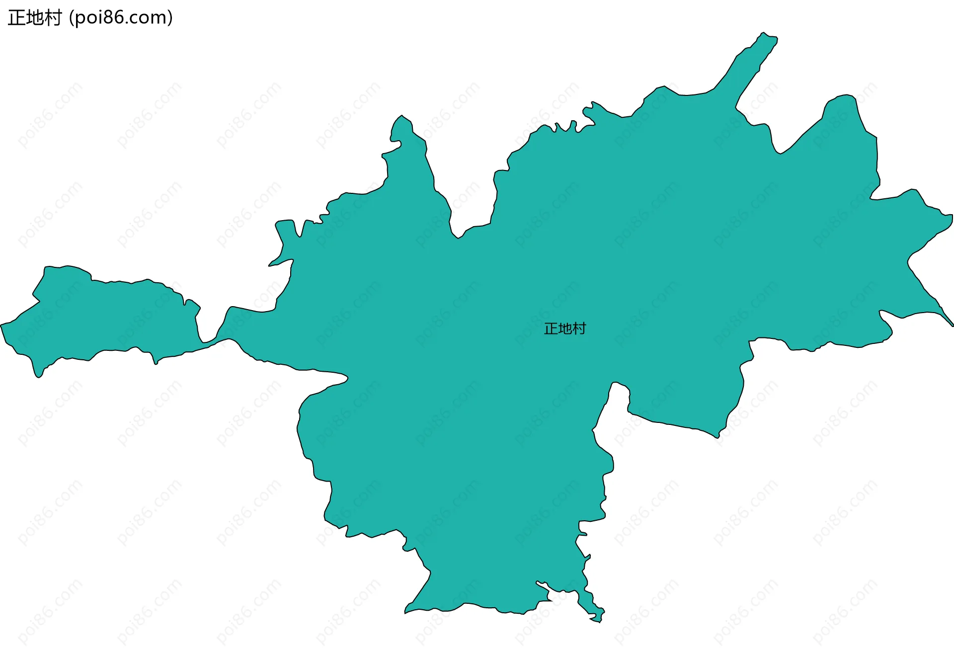 正地村边界地图