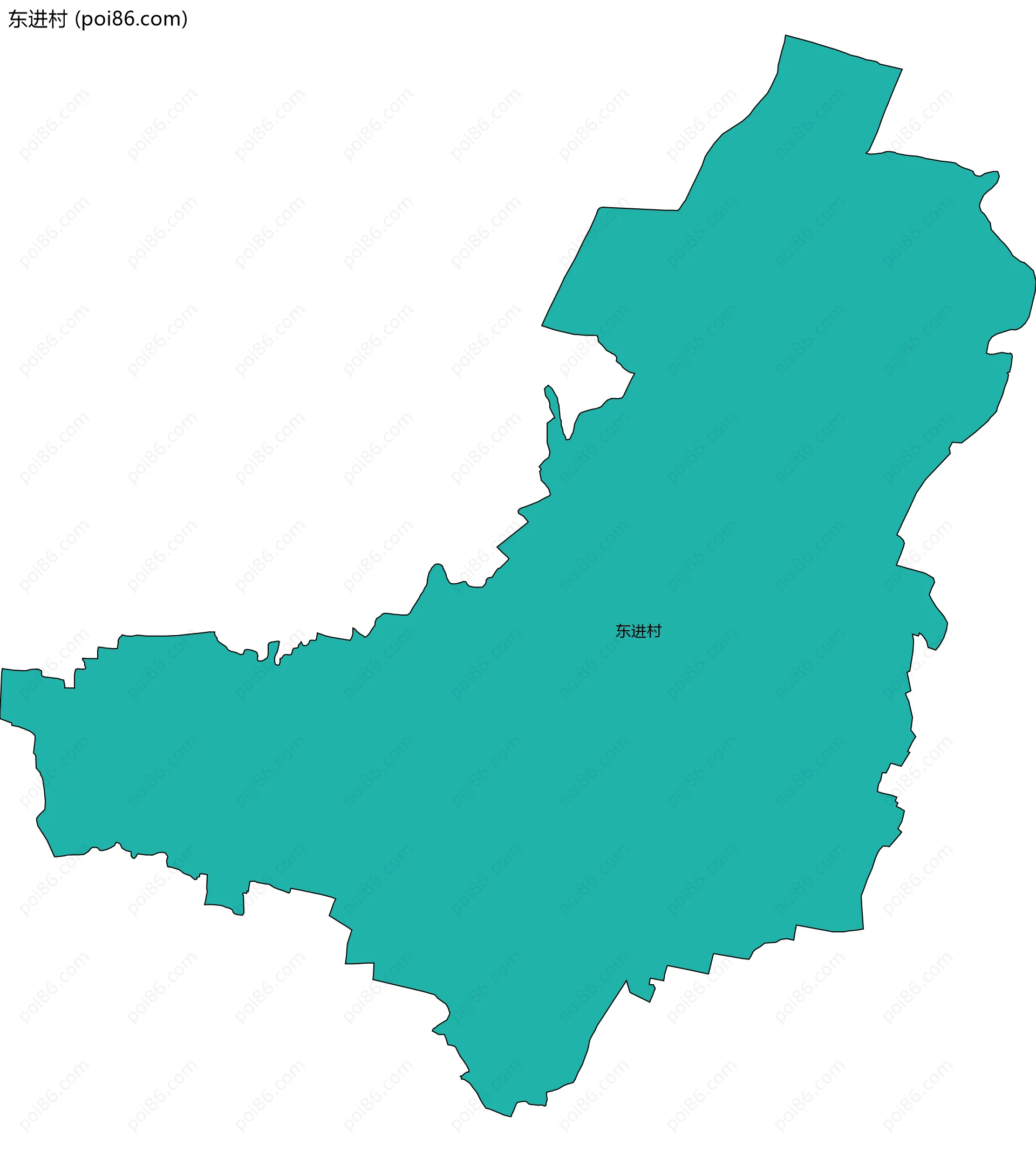 东进村边界地图