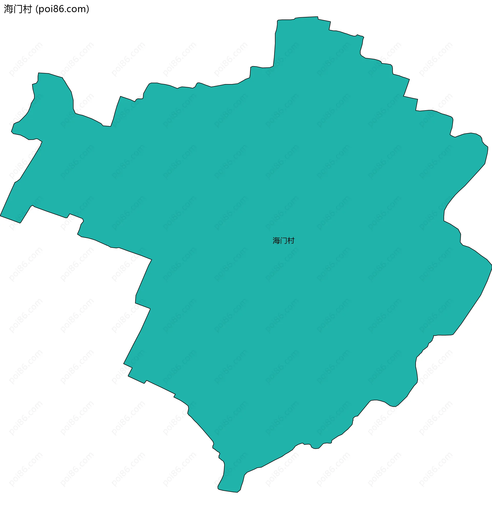 海门村边界地图