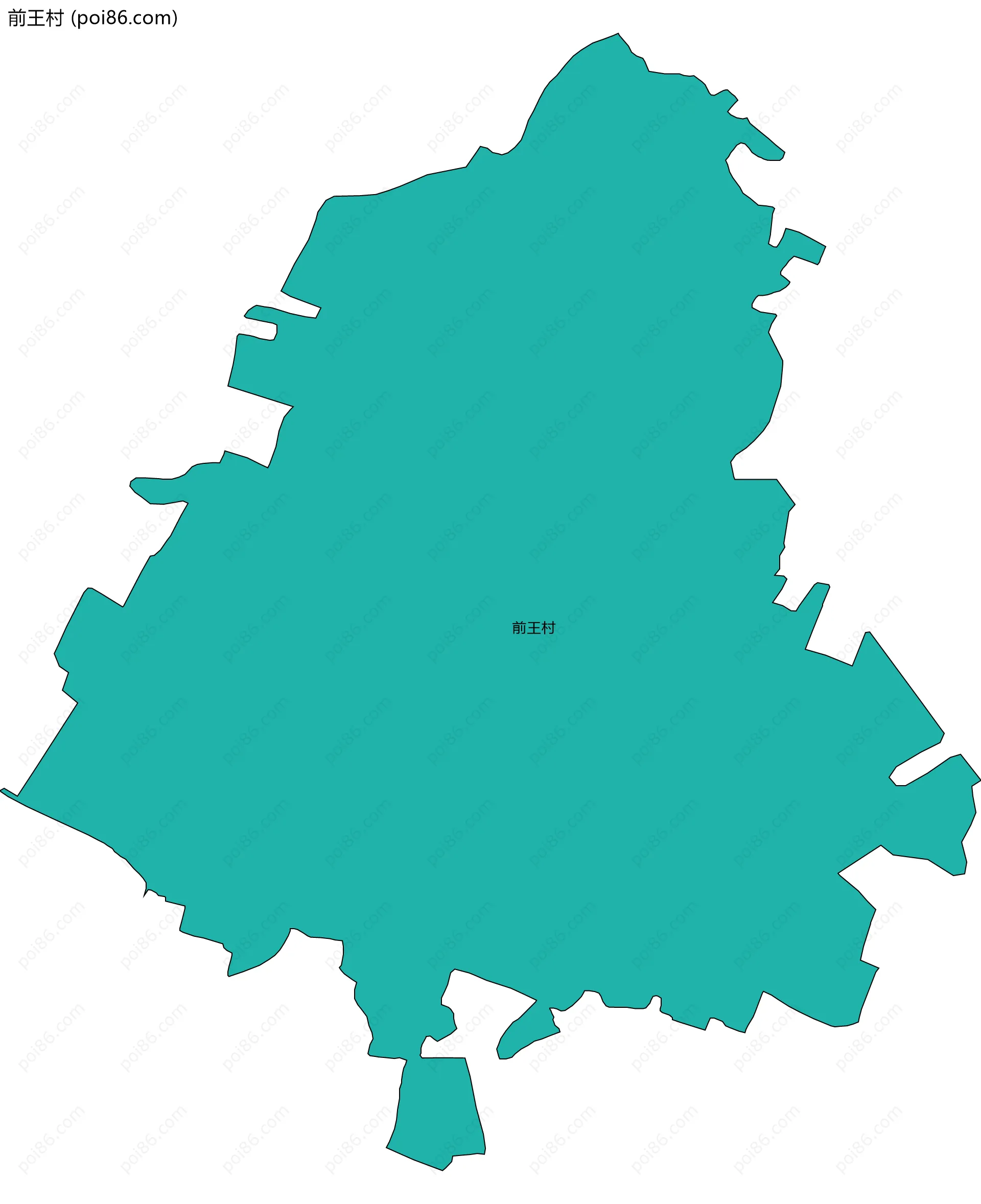 前王村边界地图
