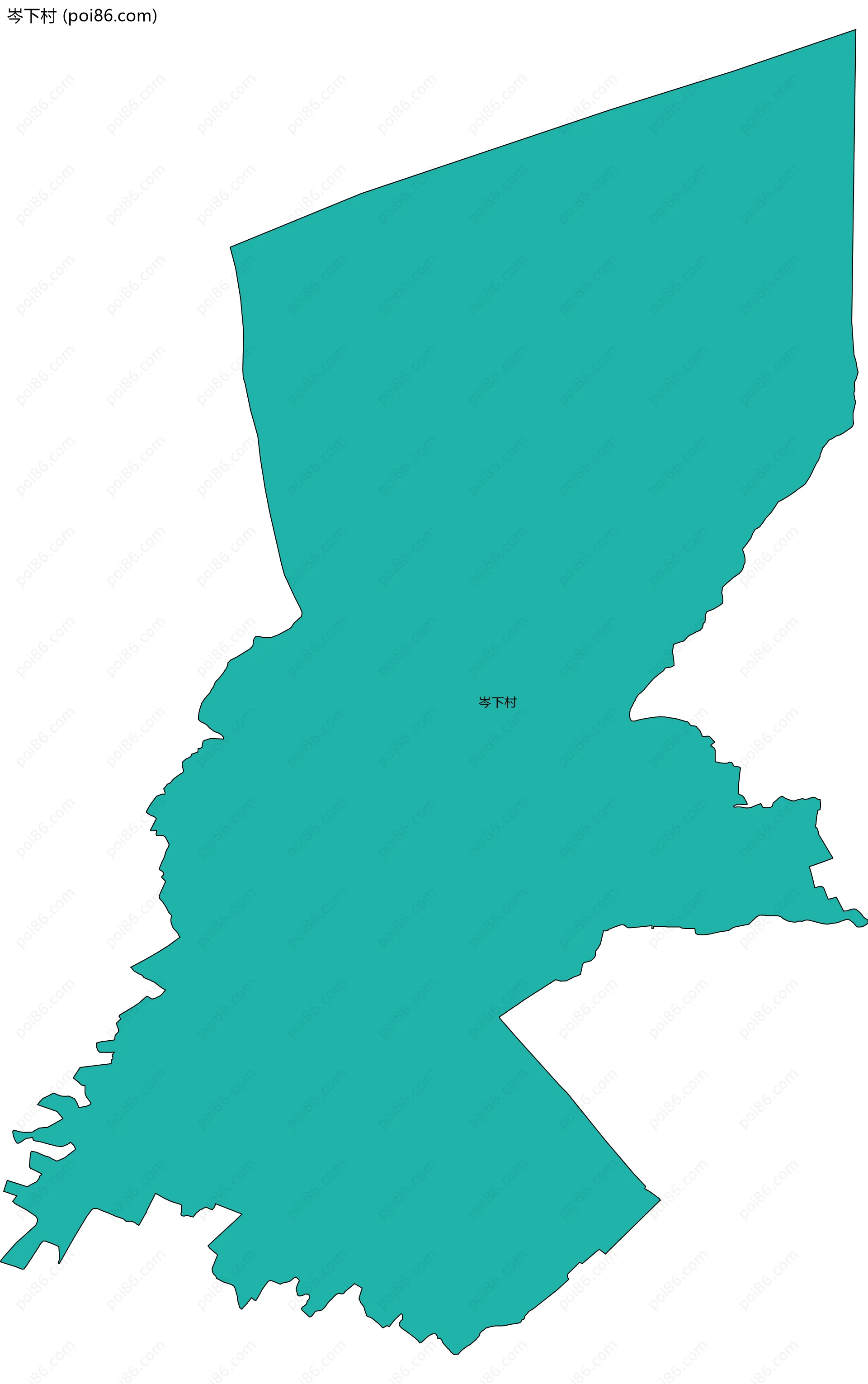 岑下村边界地图