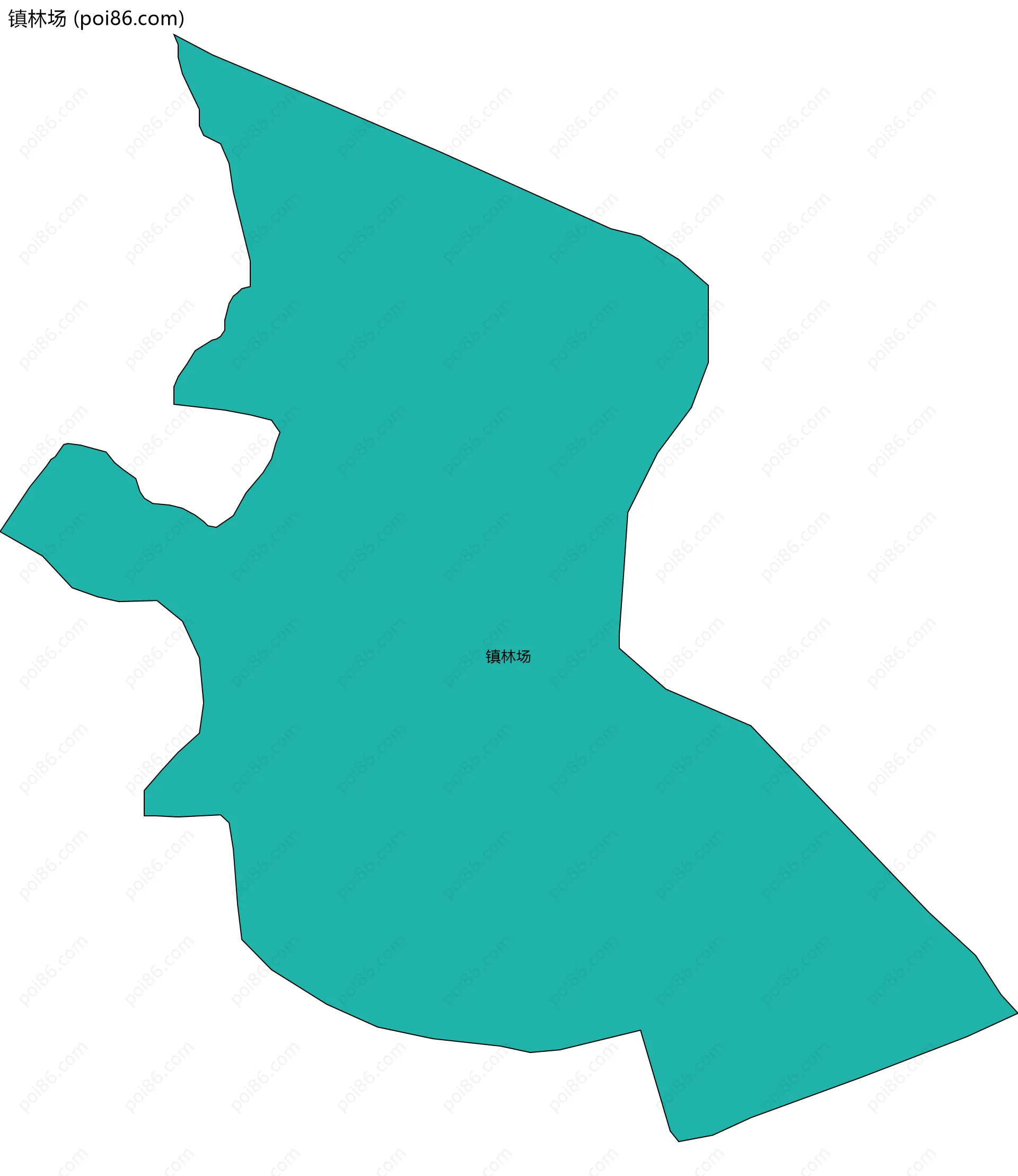 镇林场边界地图