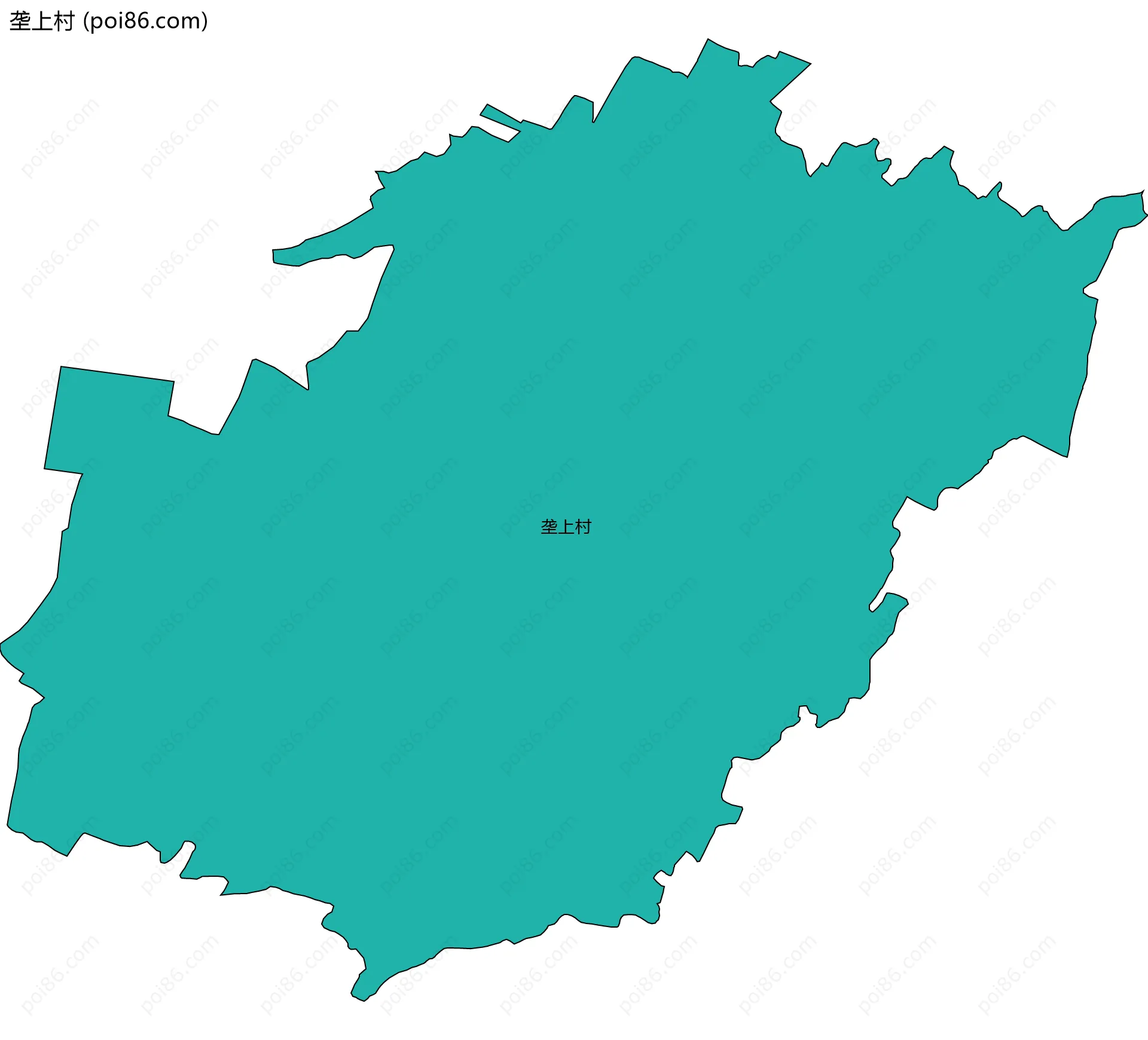 垄上村边界地图