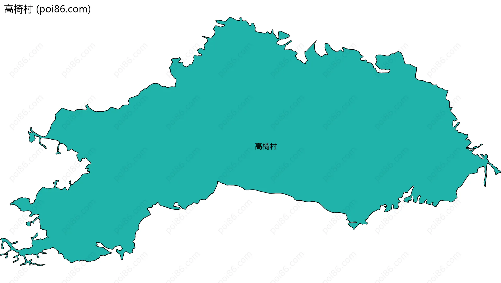 高椅村边界地图