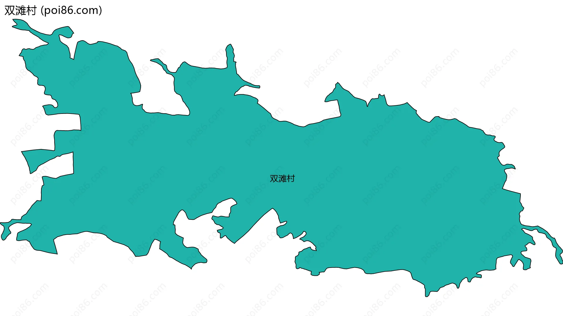 双滩村边界地图