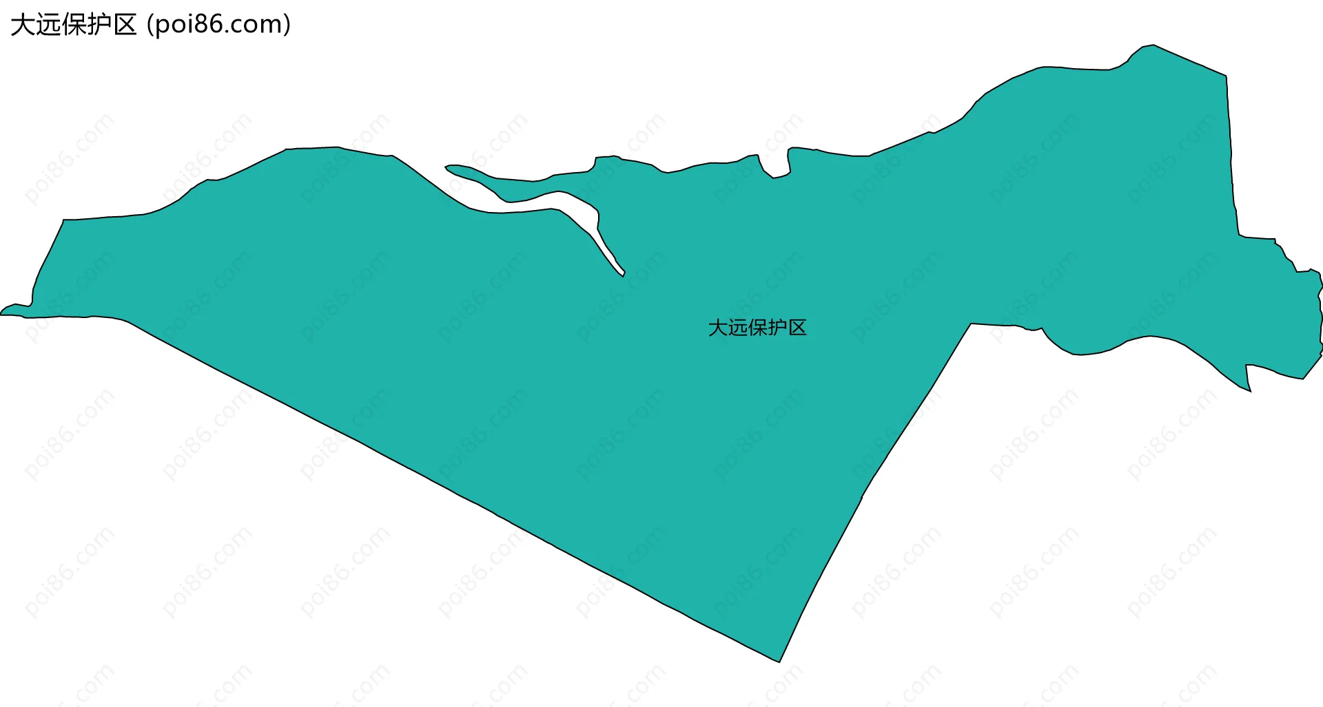 大远保护区边界地图
