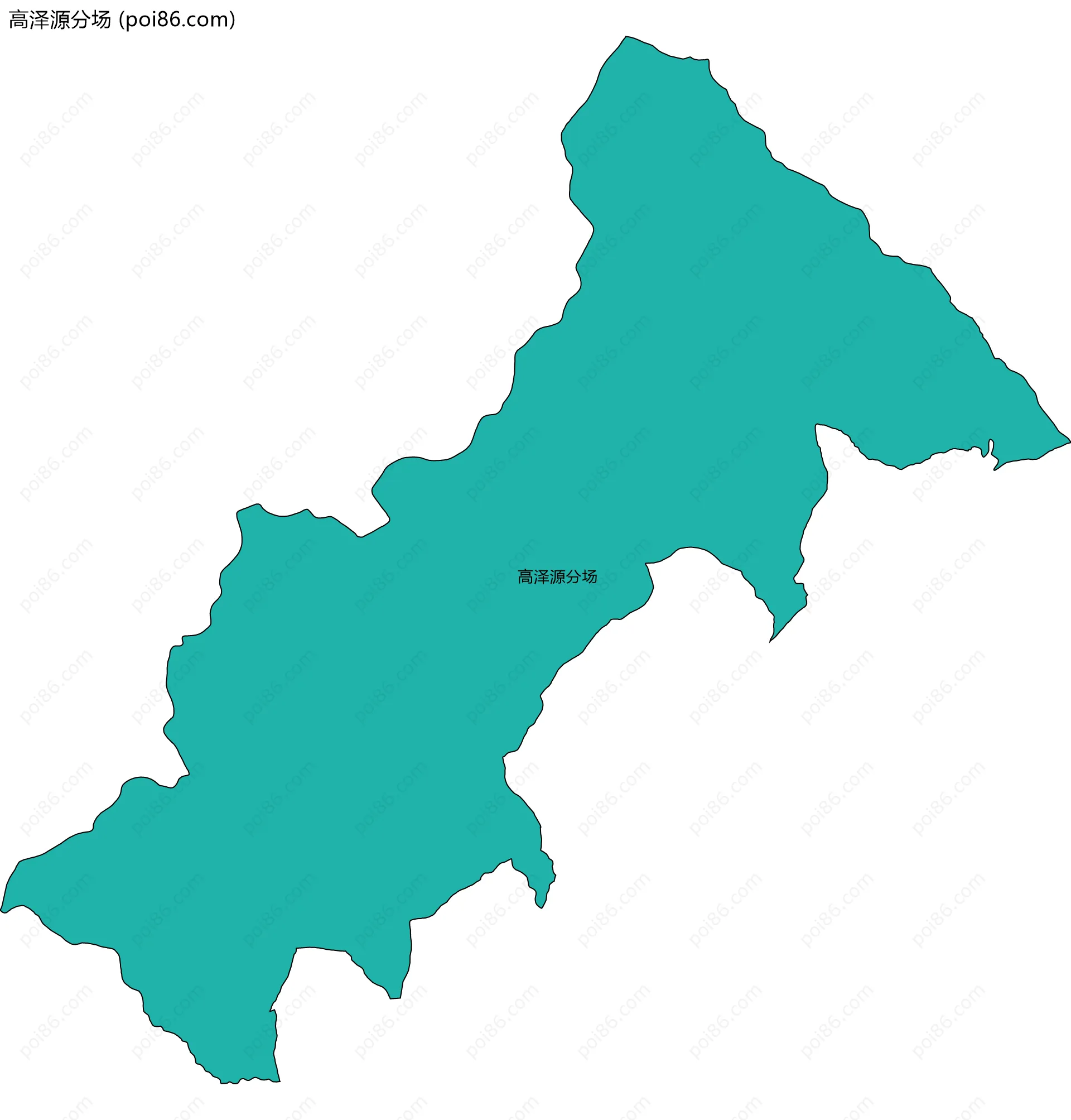 高泽源分场边界地图