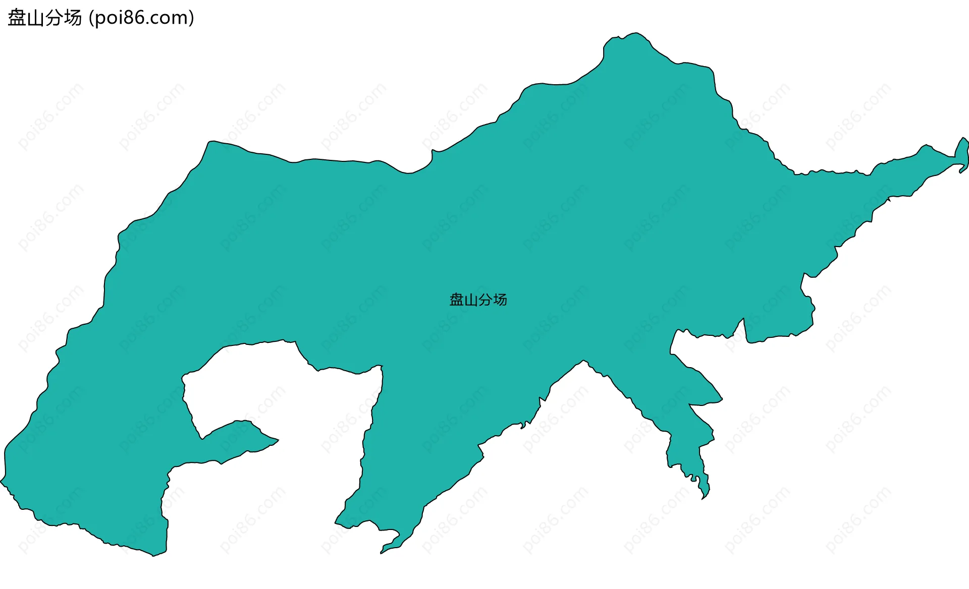 盘山分场边界地图
