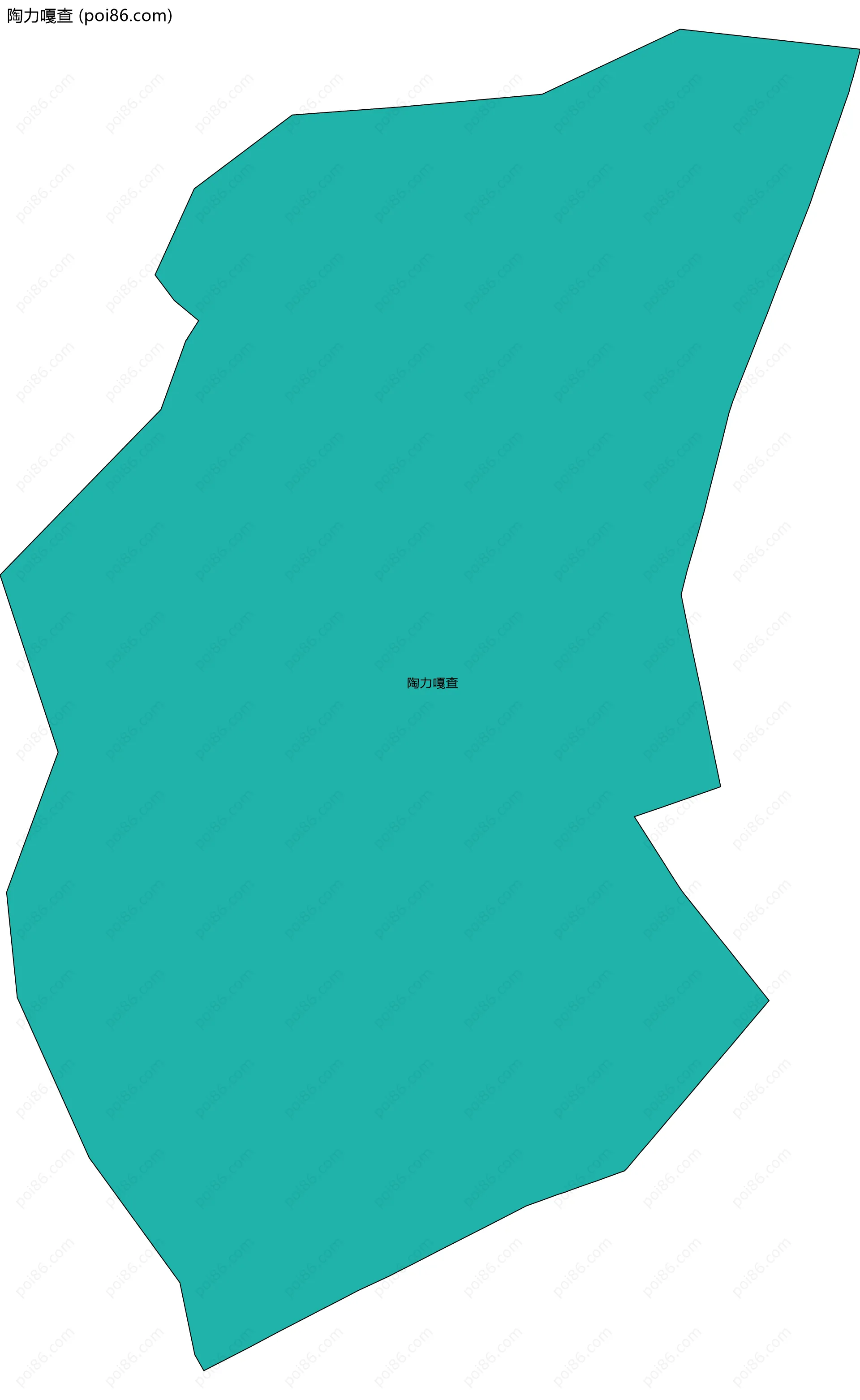 陶力嘎查边界地图