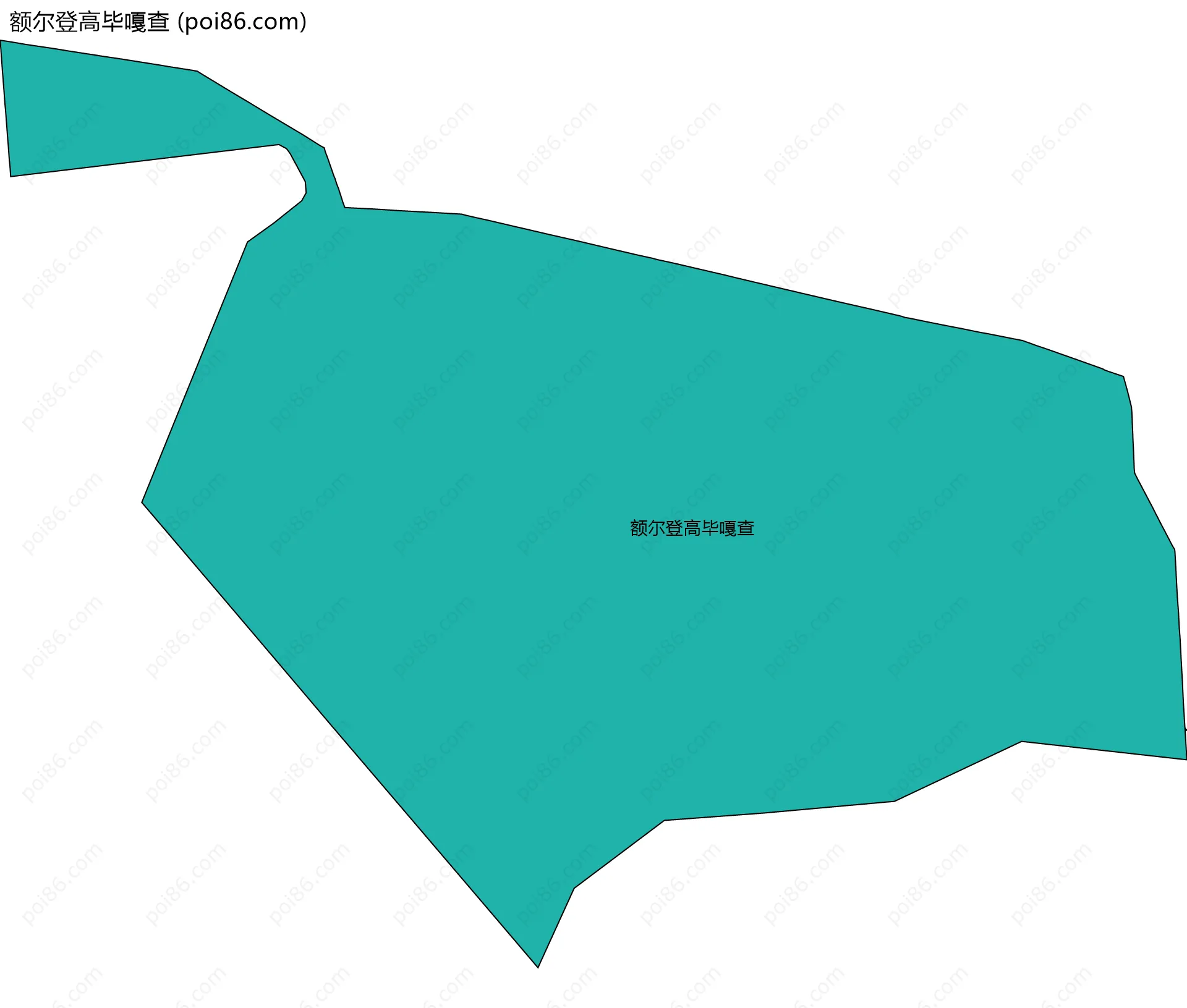 额尔登高毕嘎查边界地图