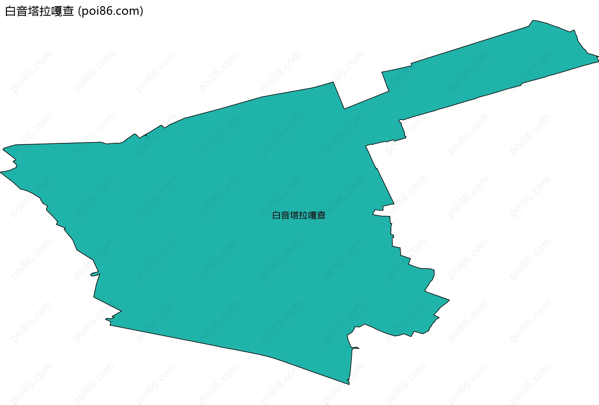 白音塔拉嘎查边界地图