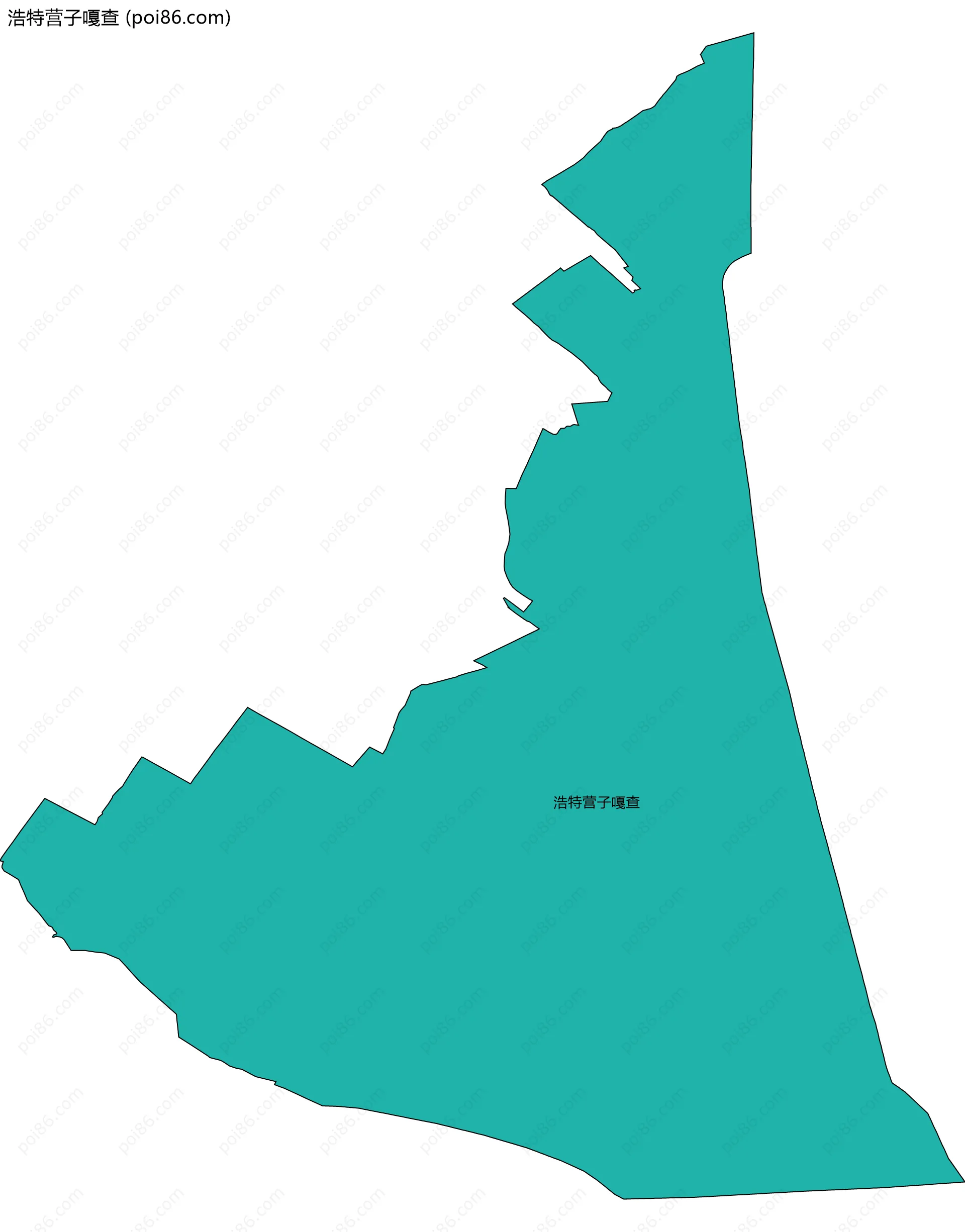 浩特营子嘎查边界地图