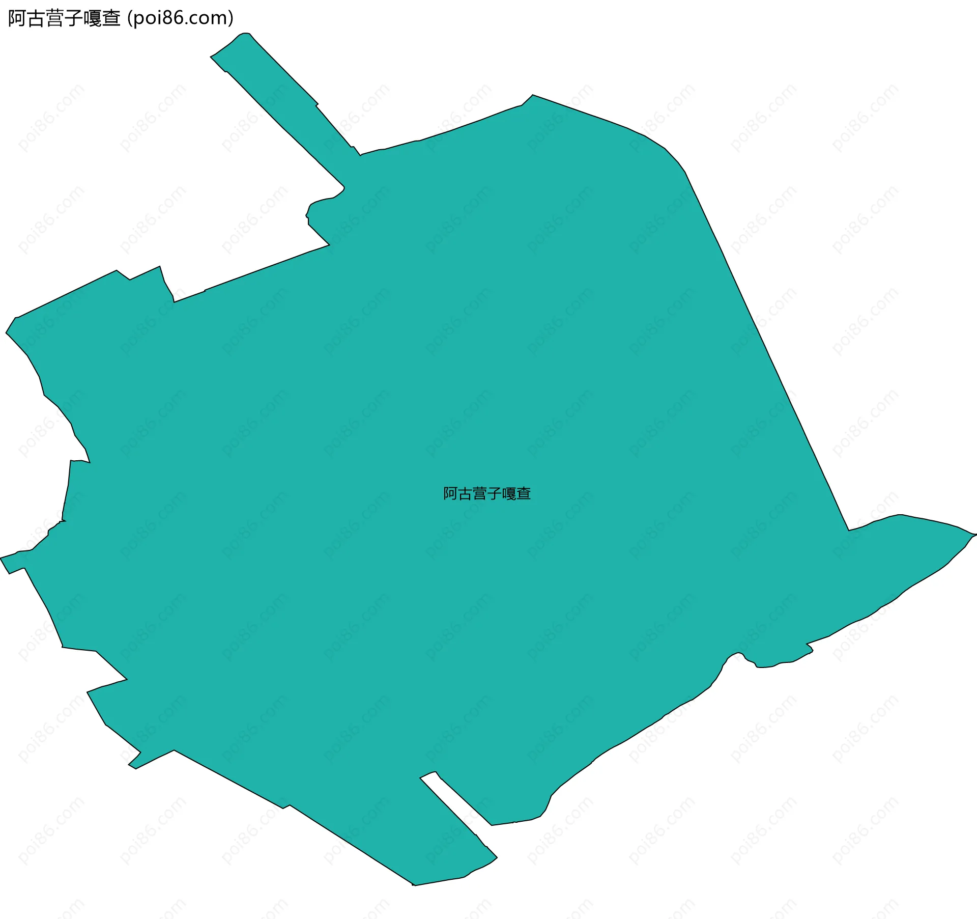 阿古营子嘎查边界地图