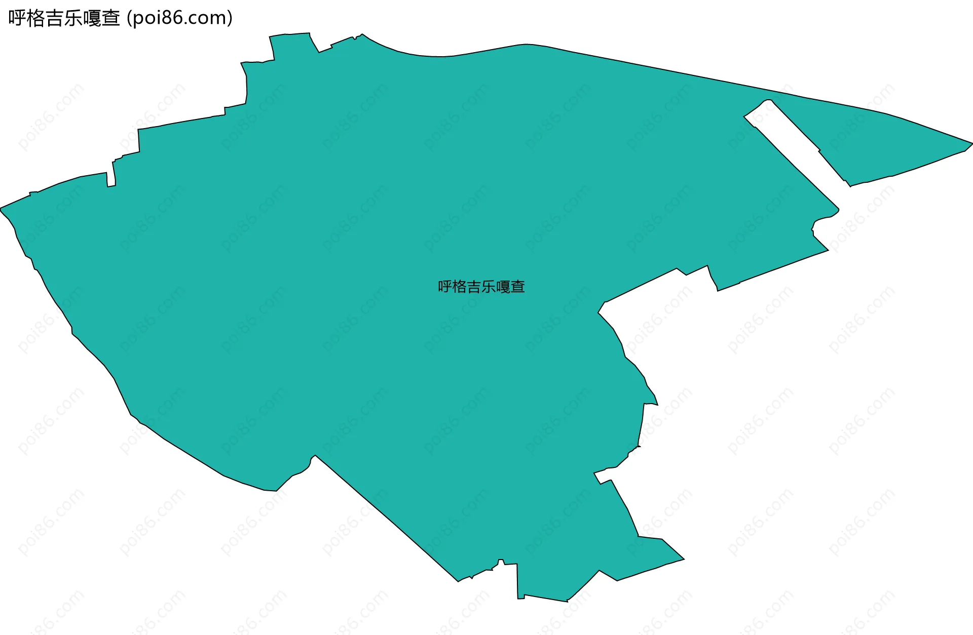 呼格吉乐嘎查边界地图