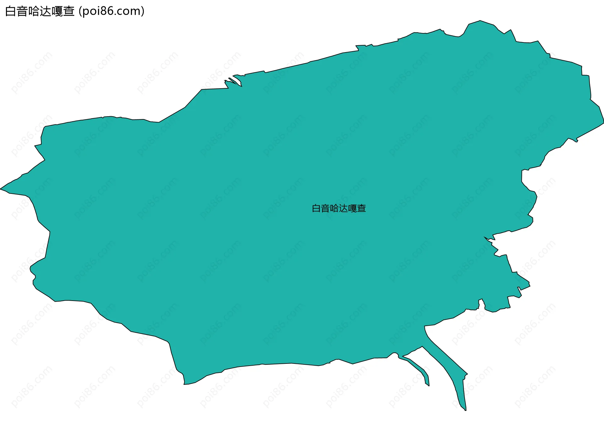 白音哈达嘎查边界地图