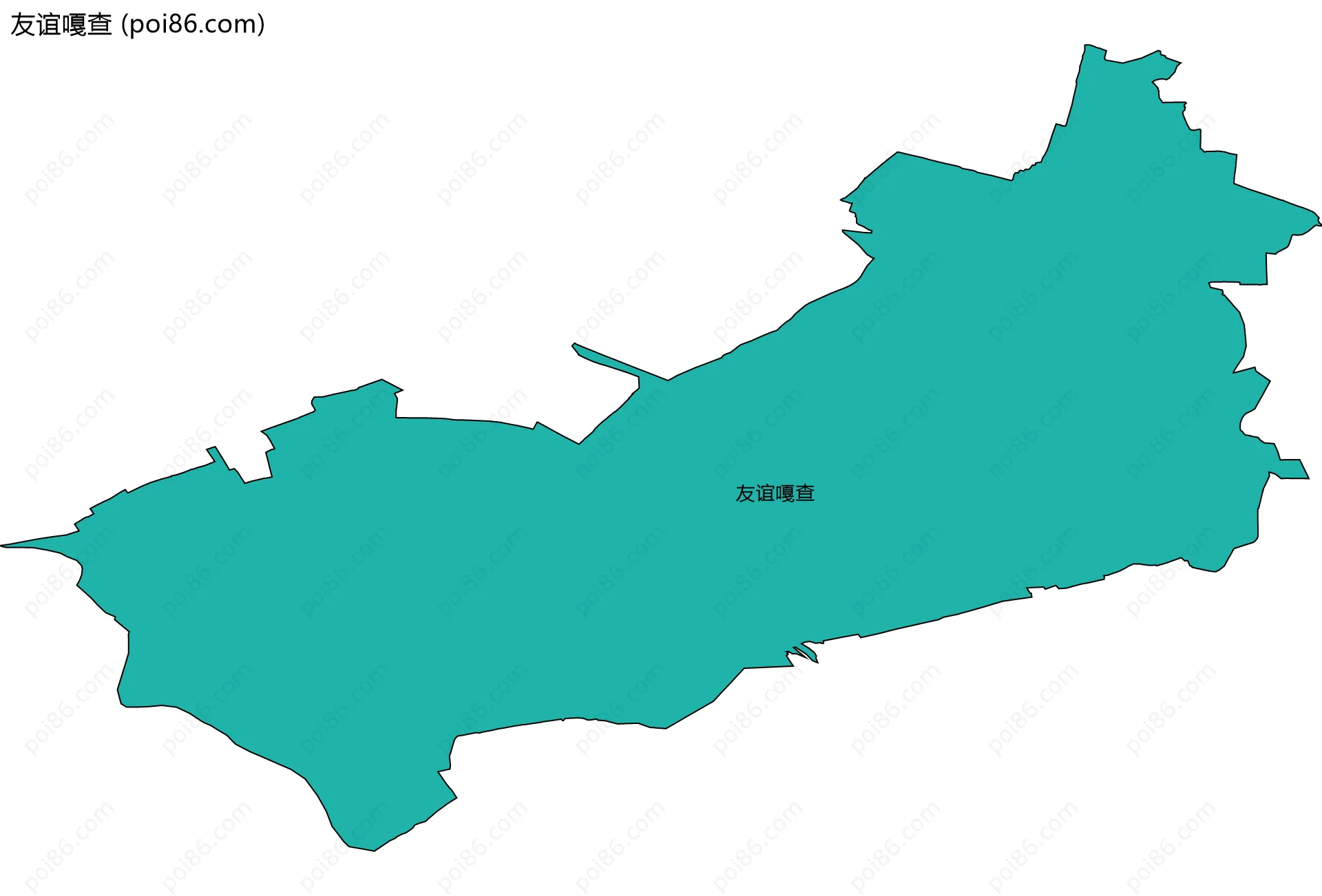 友谊嘎查边界地图