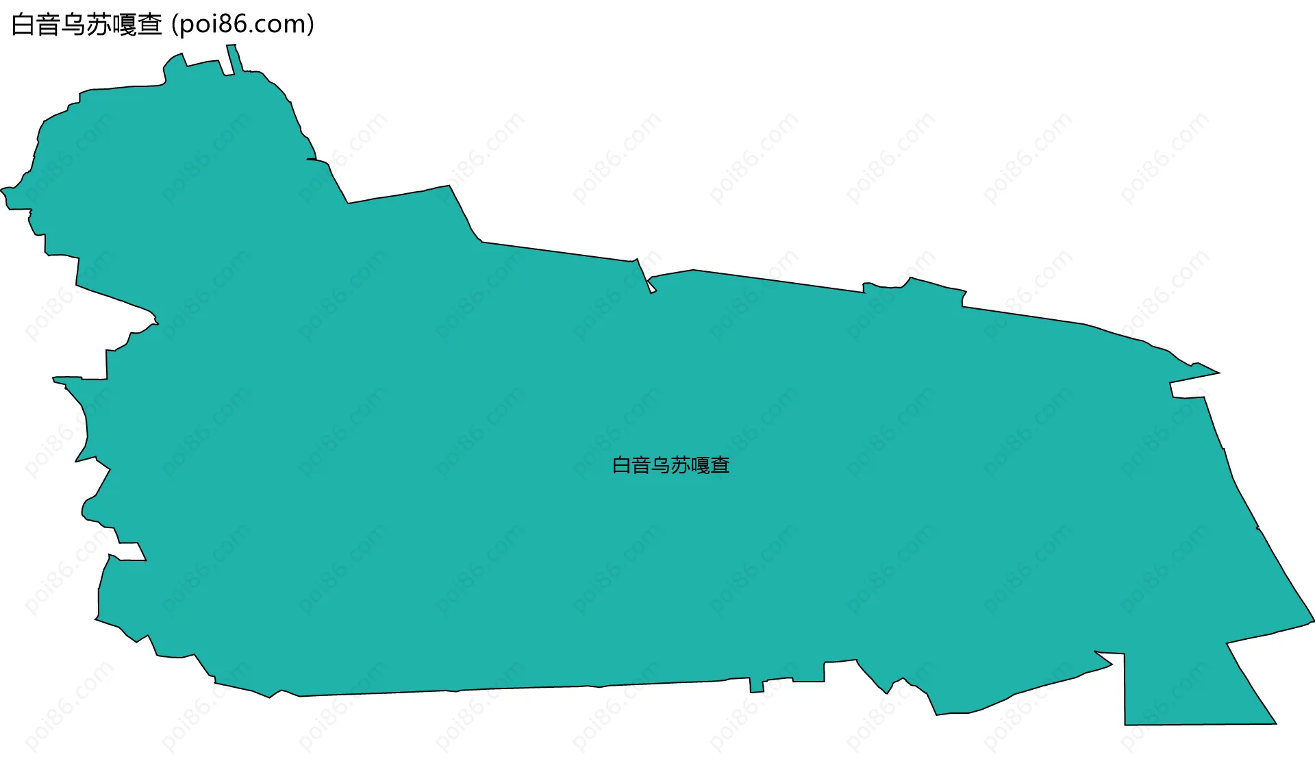 白音乌苏嘎查边界地图
