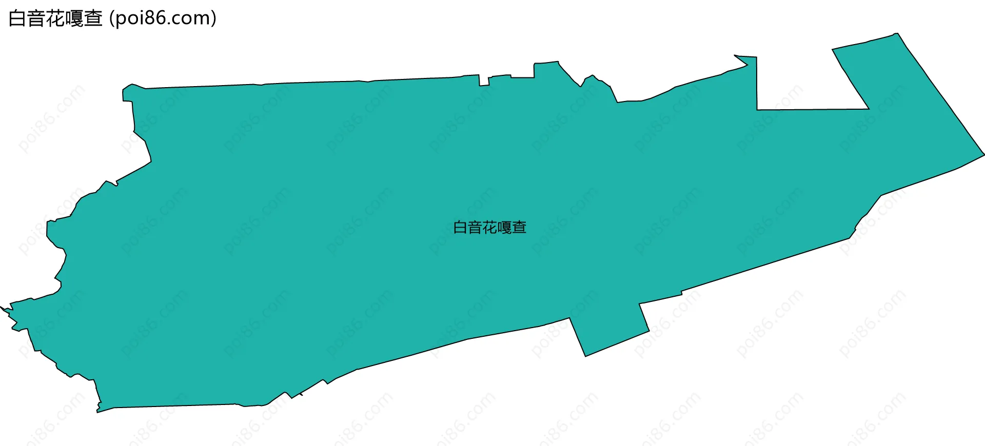 白音花嘎查边界地图