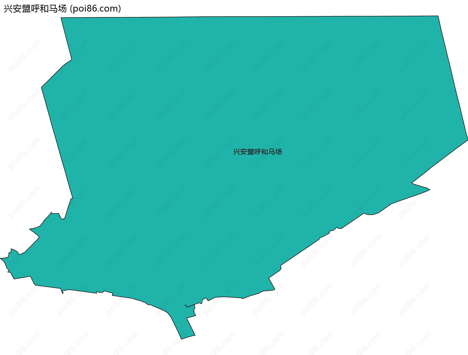 兴安盟呼和马场边界地图