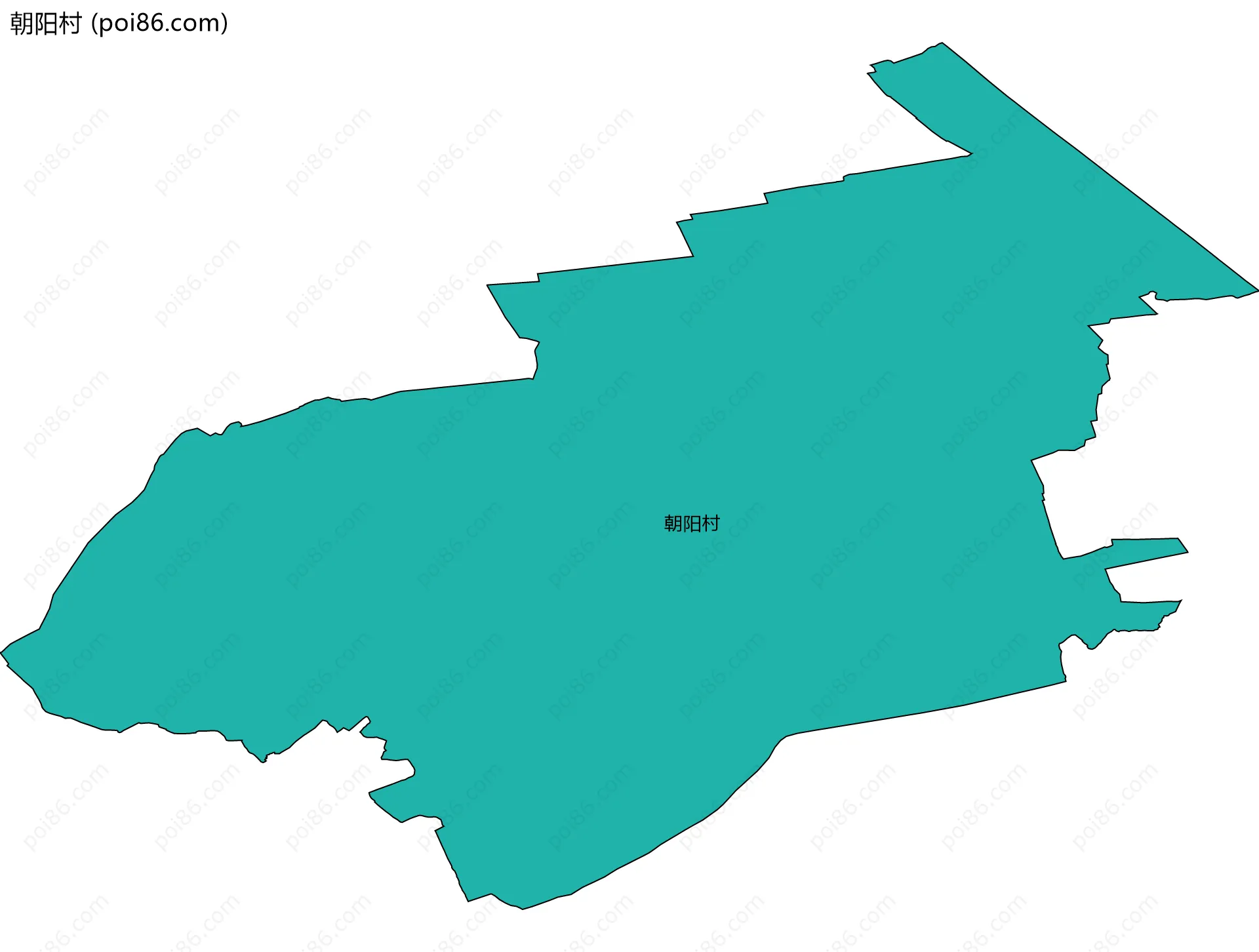 朝阳村边界地图