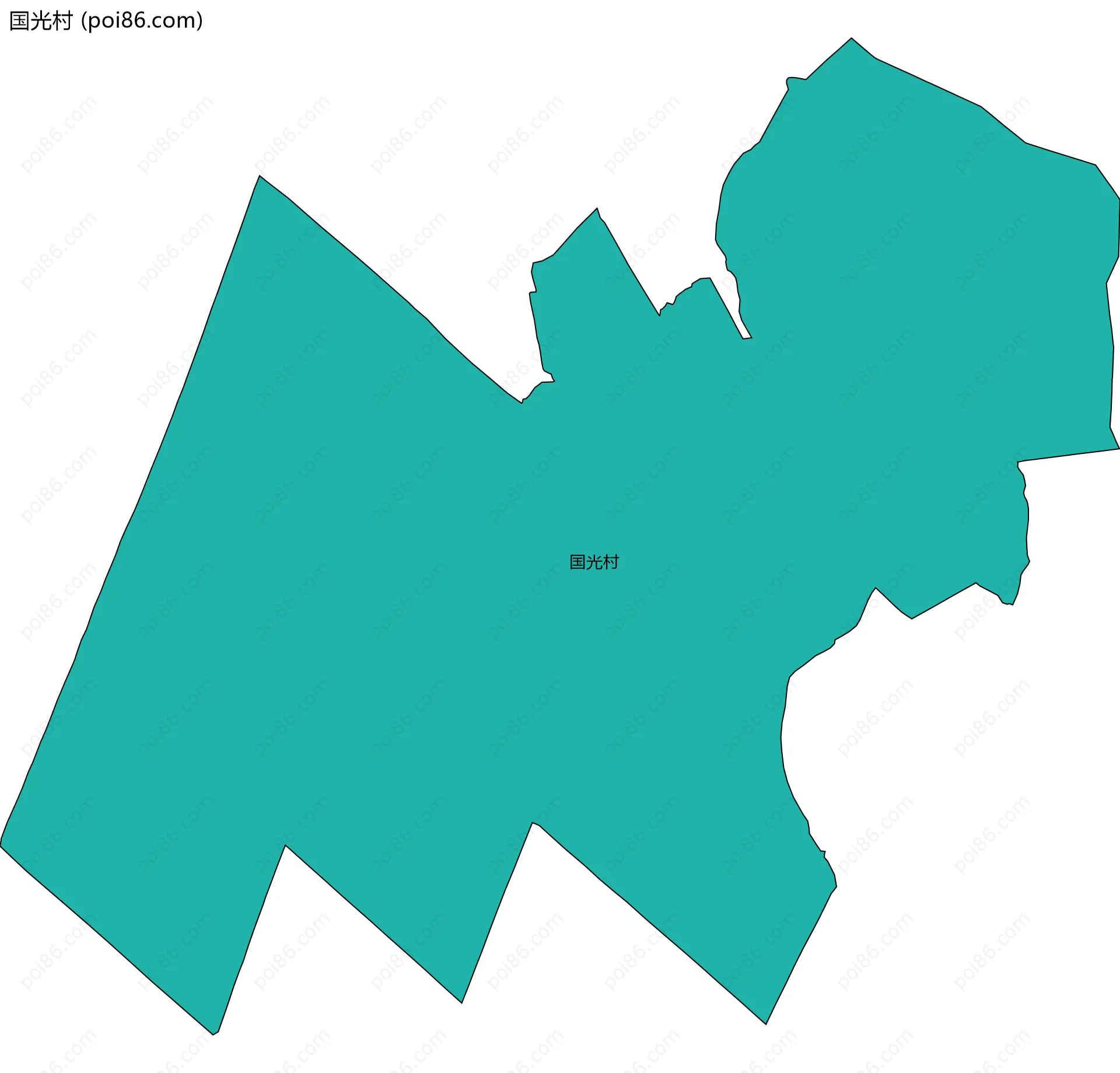 国光村边界地图