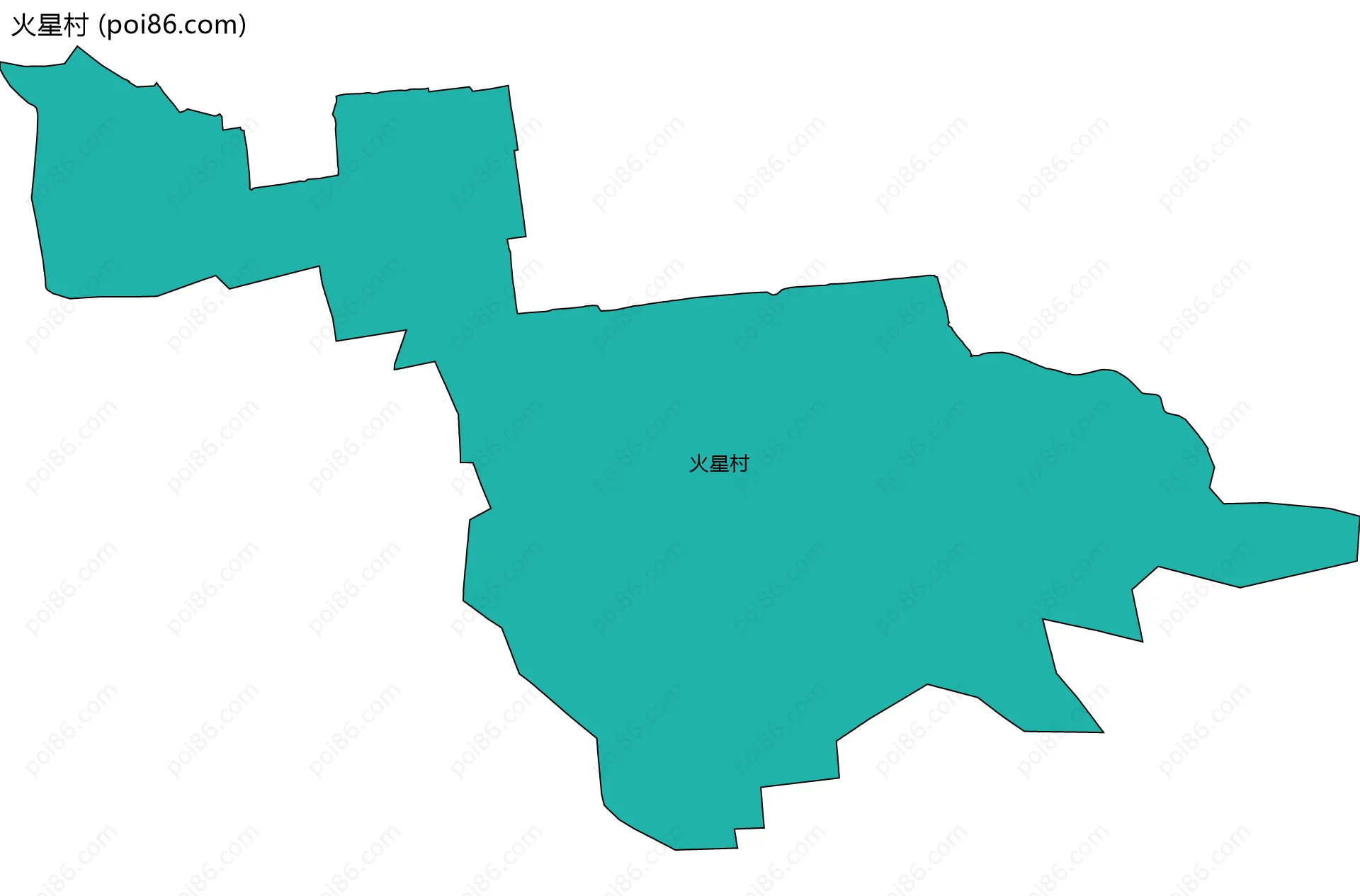 火星村边界地图