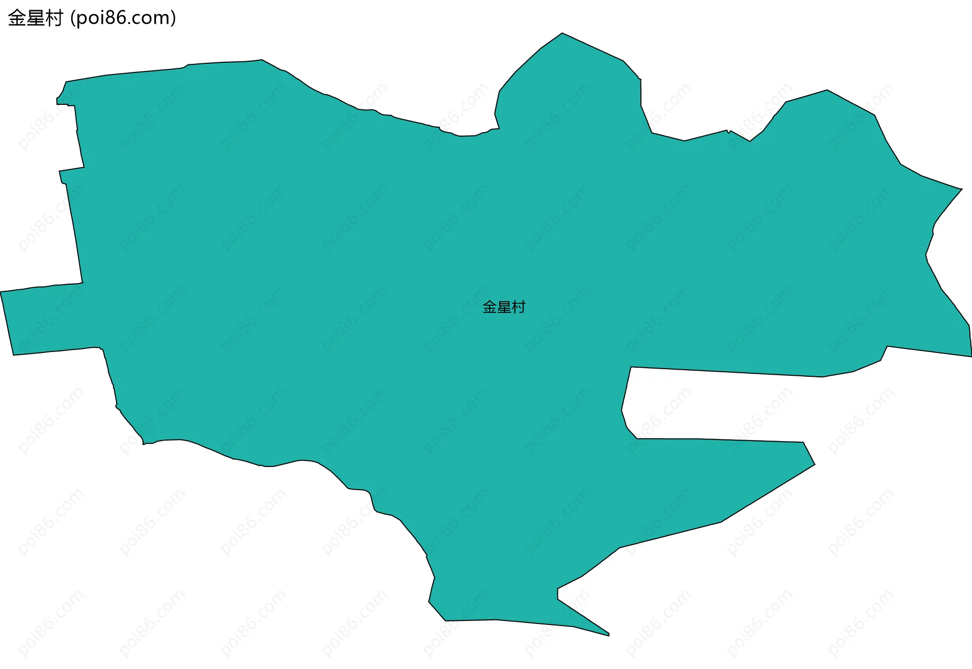 金星村边界地图