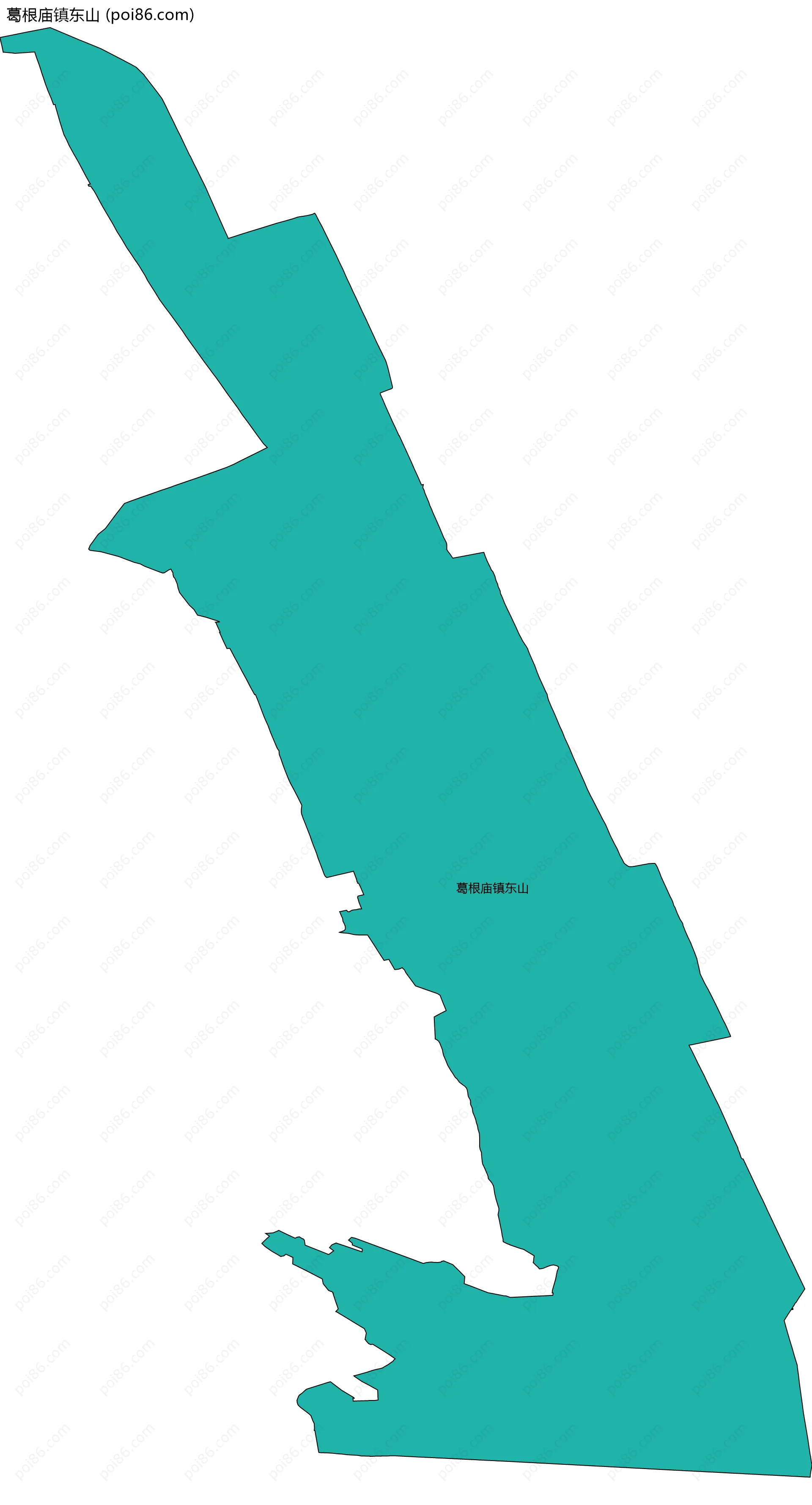 葛根庙镇东山边界地图