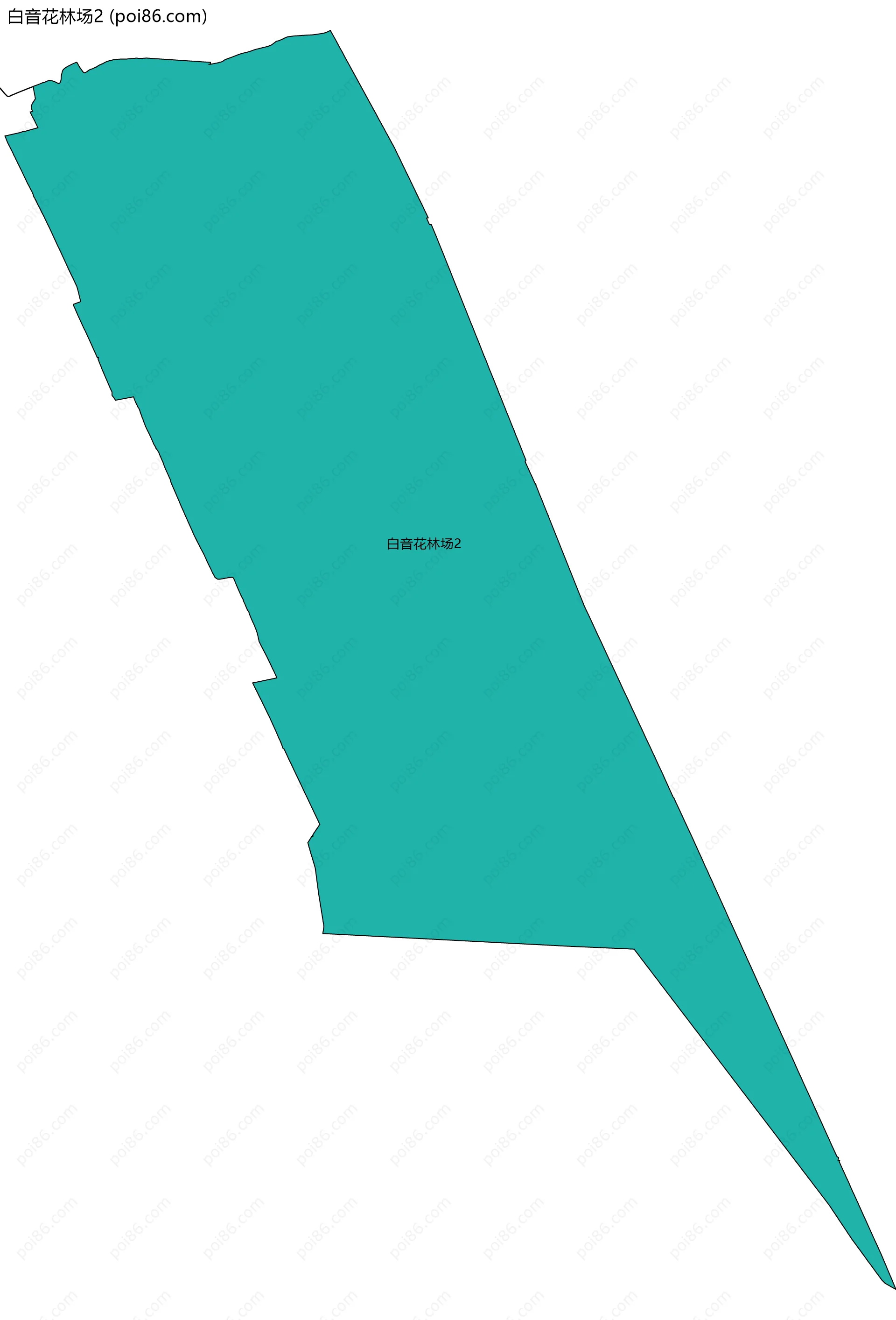 白音花林场2边界地图