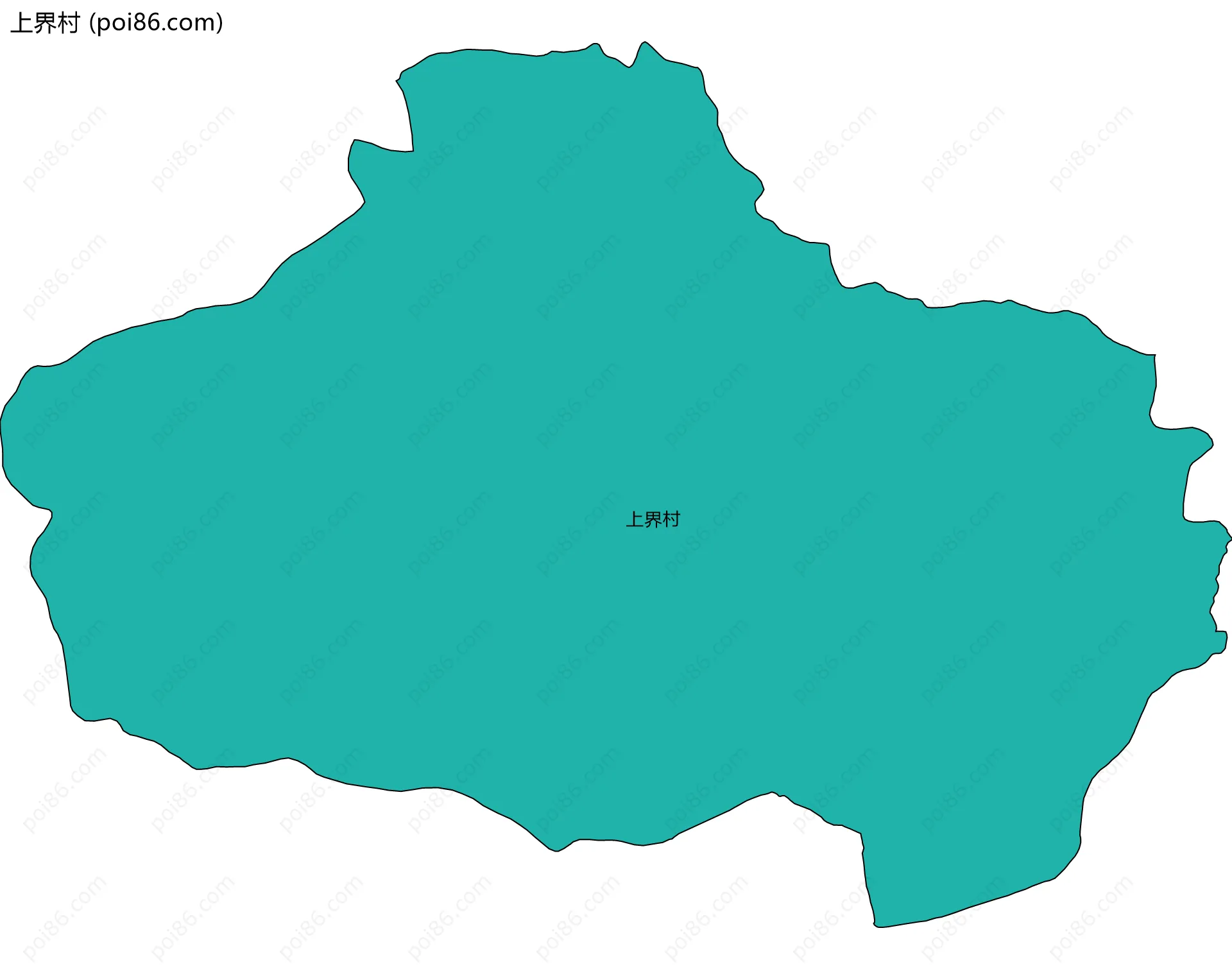 上界村边界地图