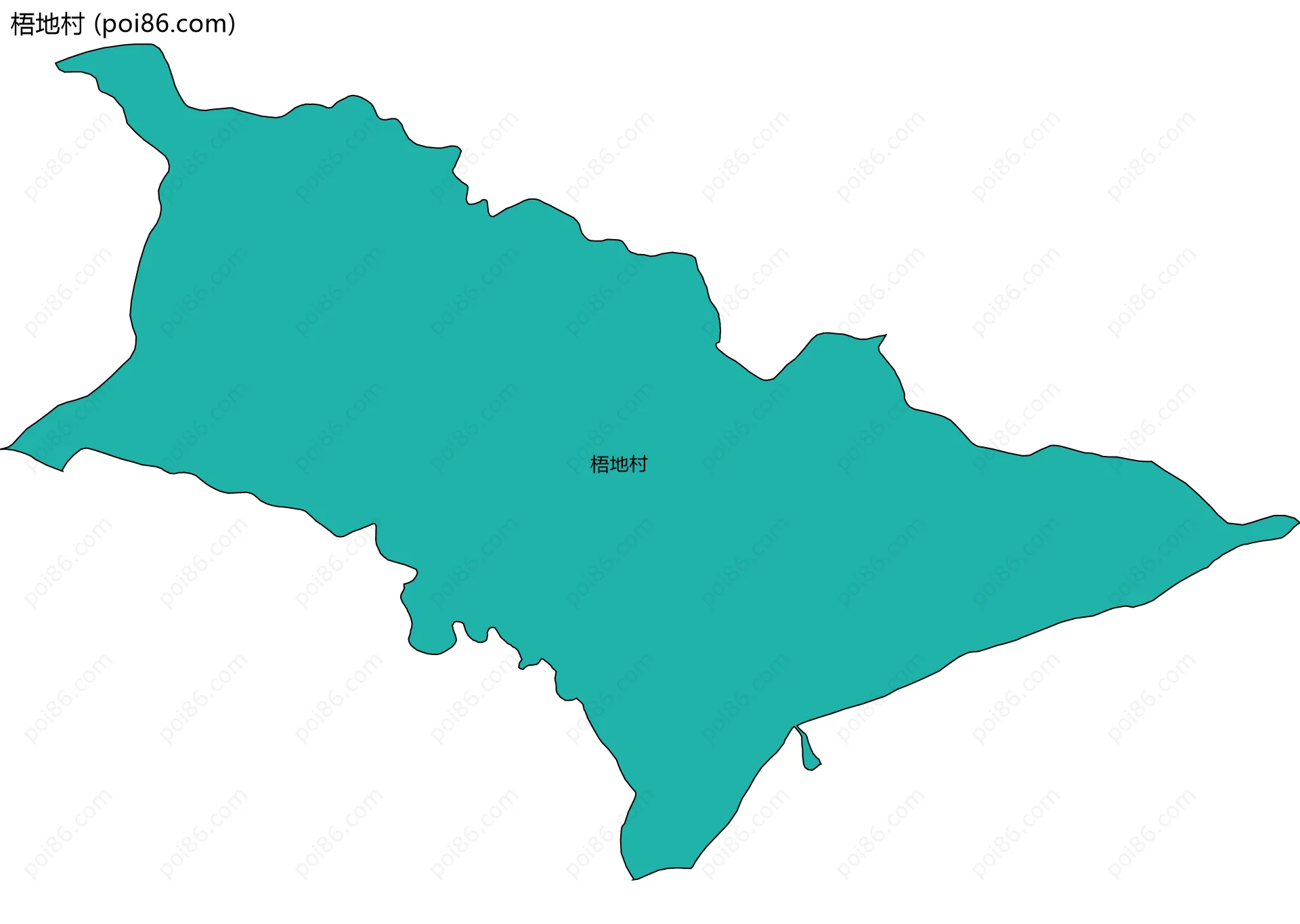 梧地村边界地图