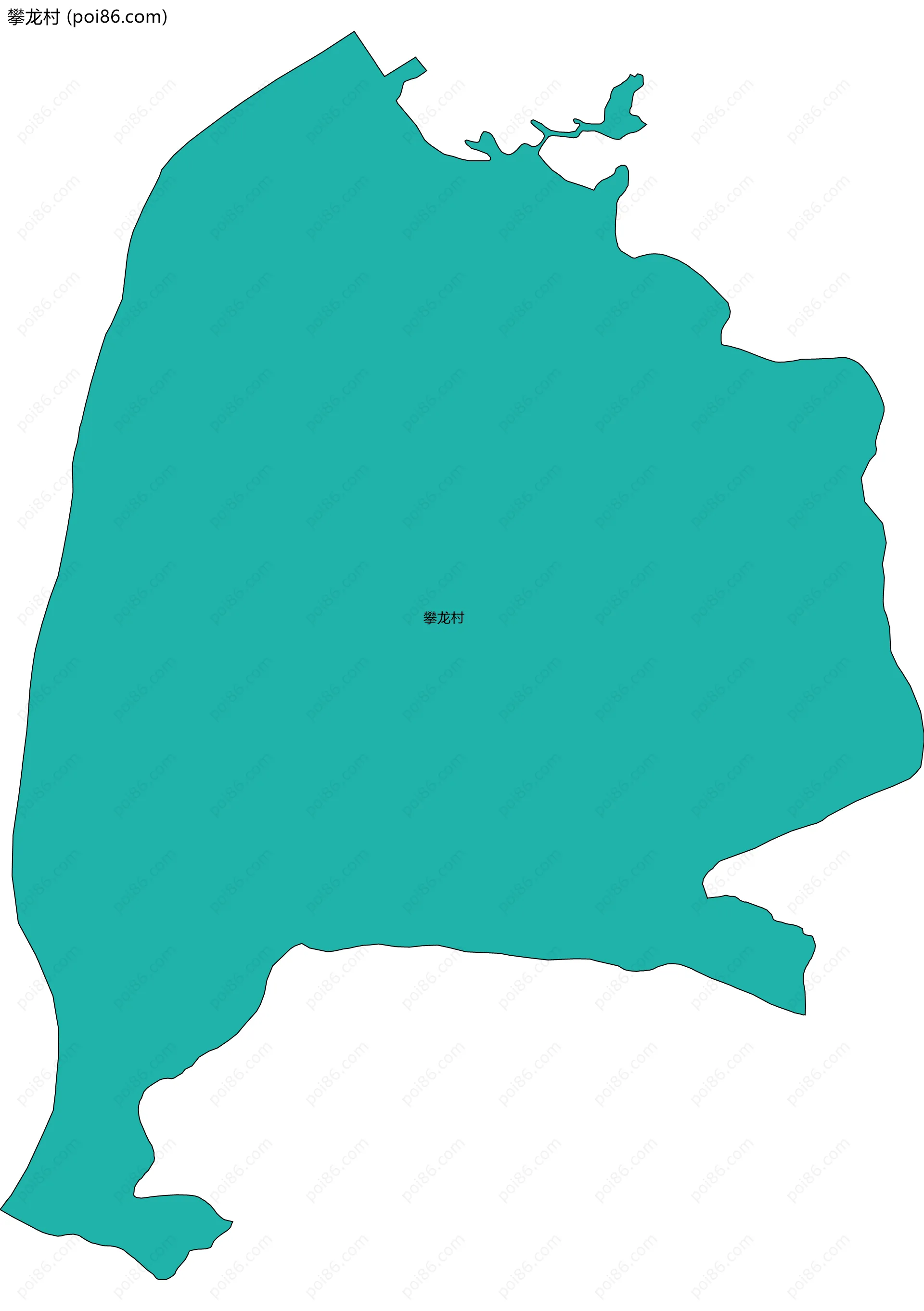 攀龙村边界地图