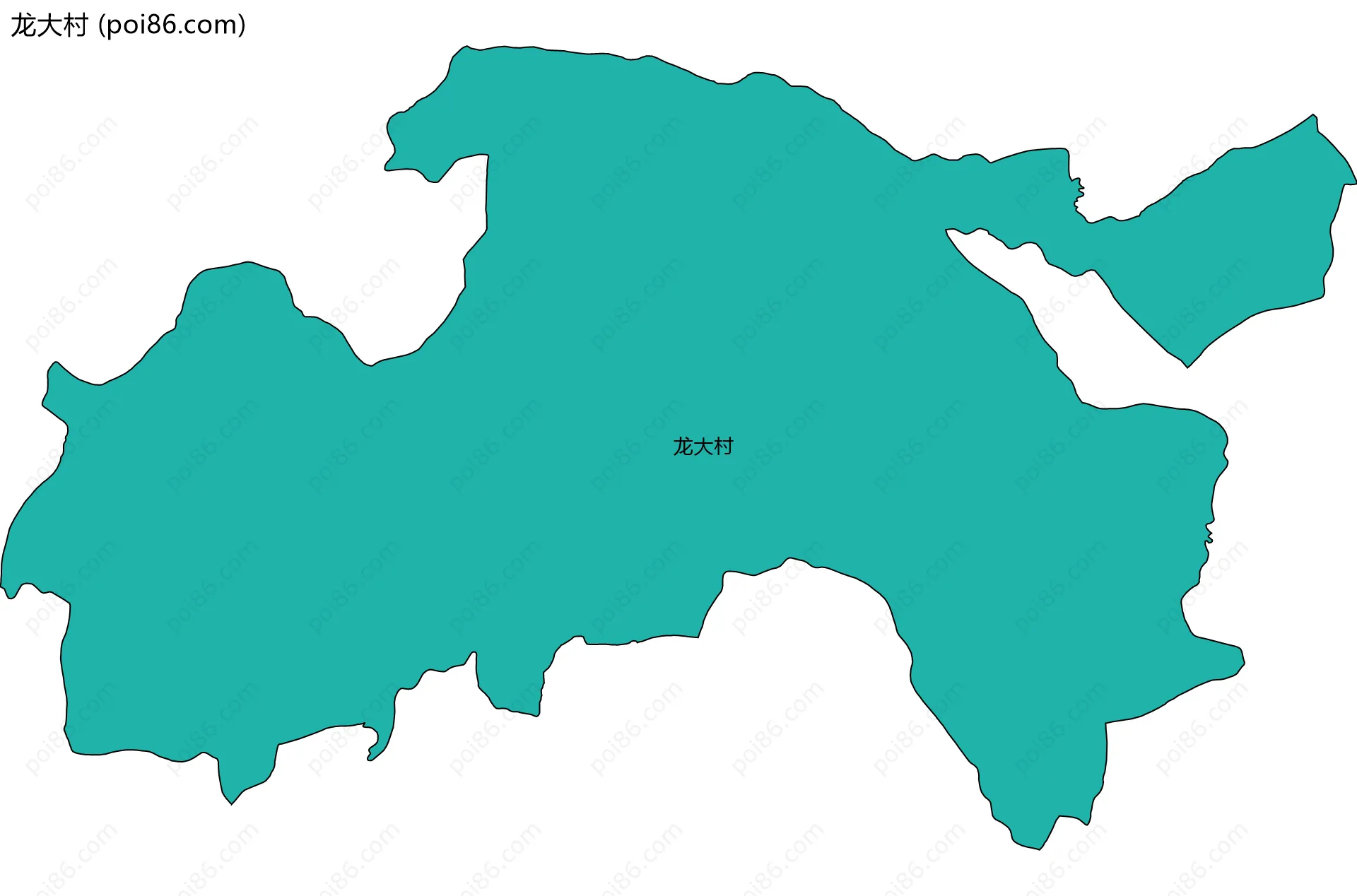 龙大村边界地图