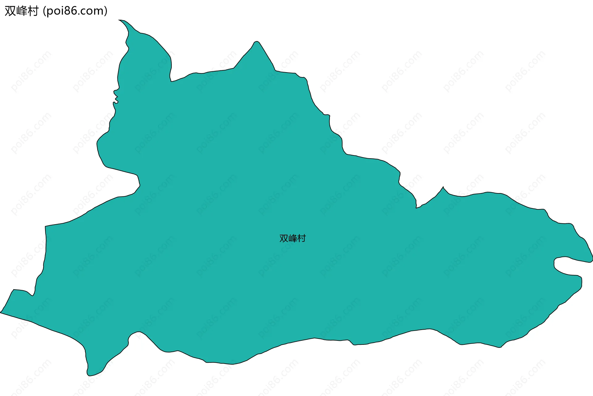 双峰村边界地图