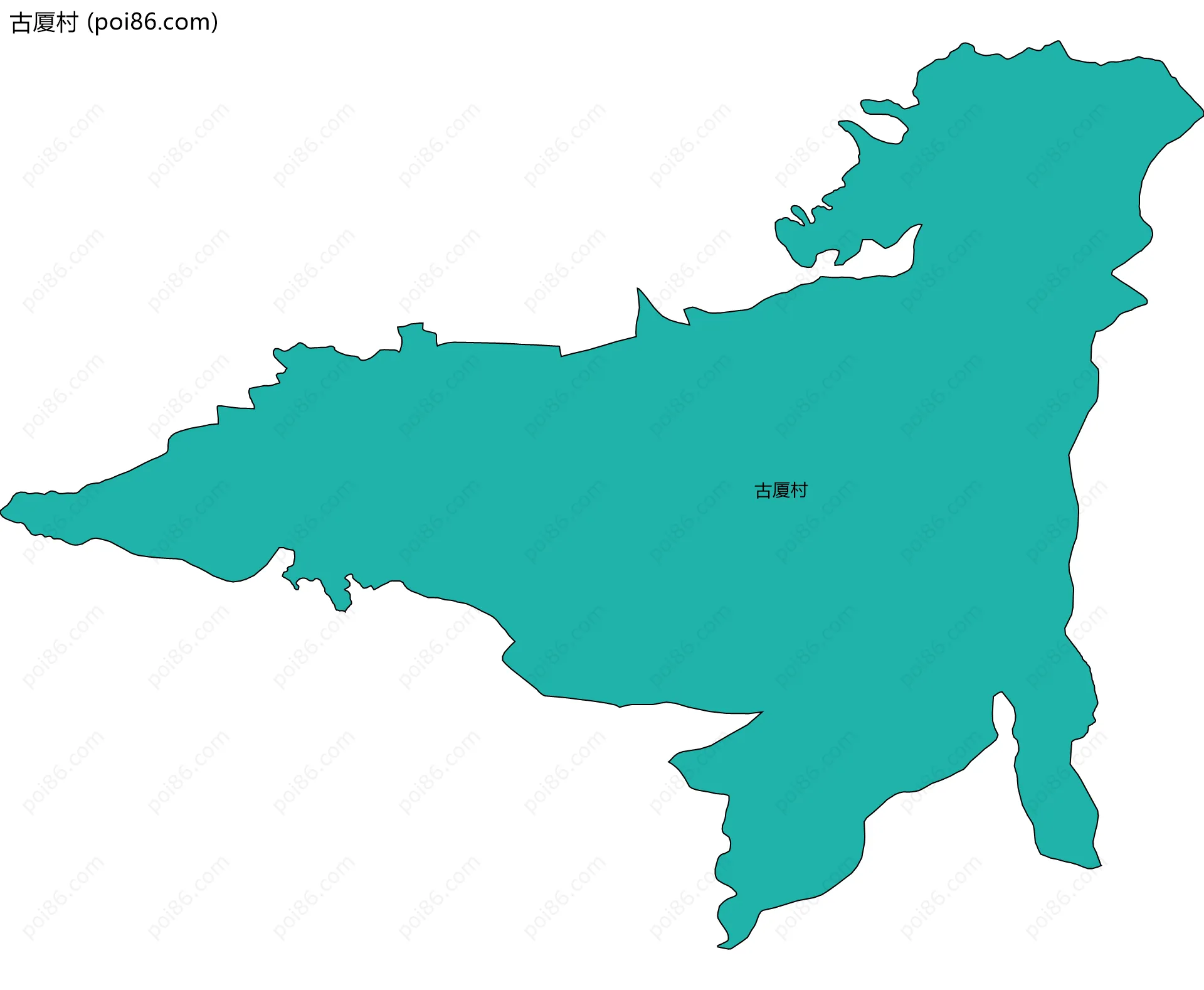 古厦村边界地图