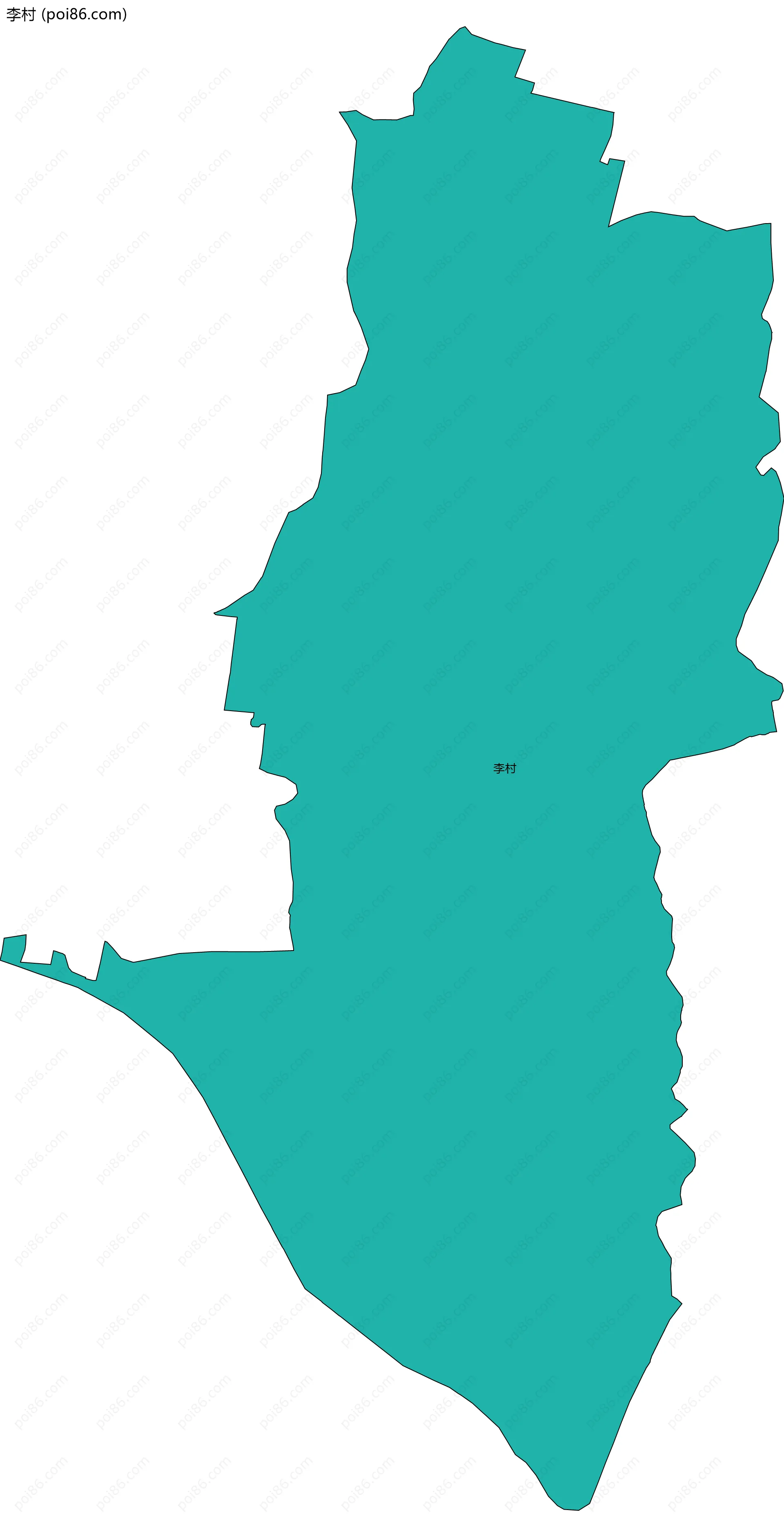 李村边界地图