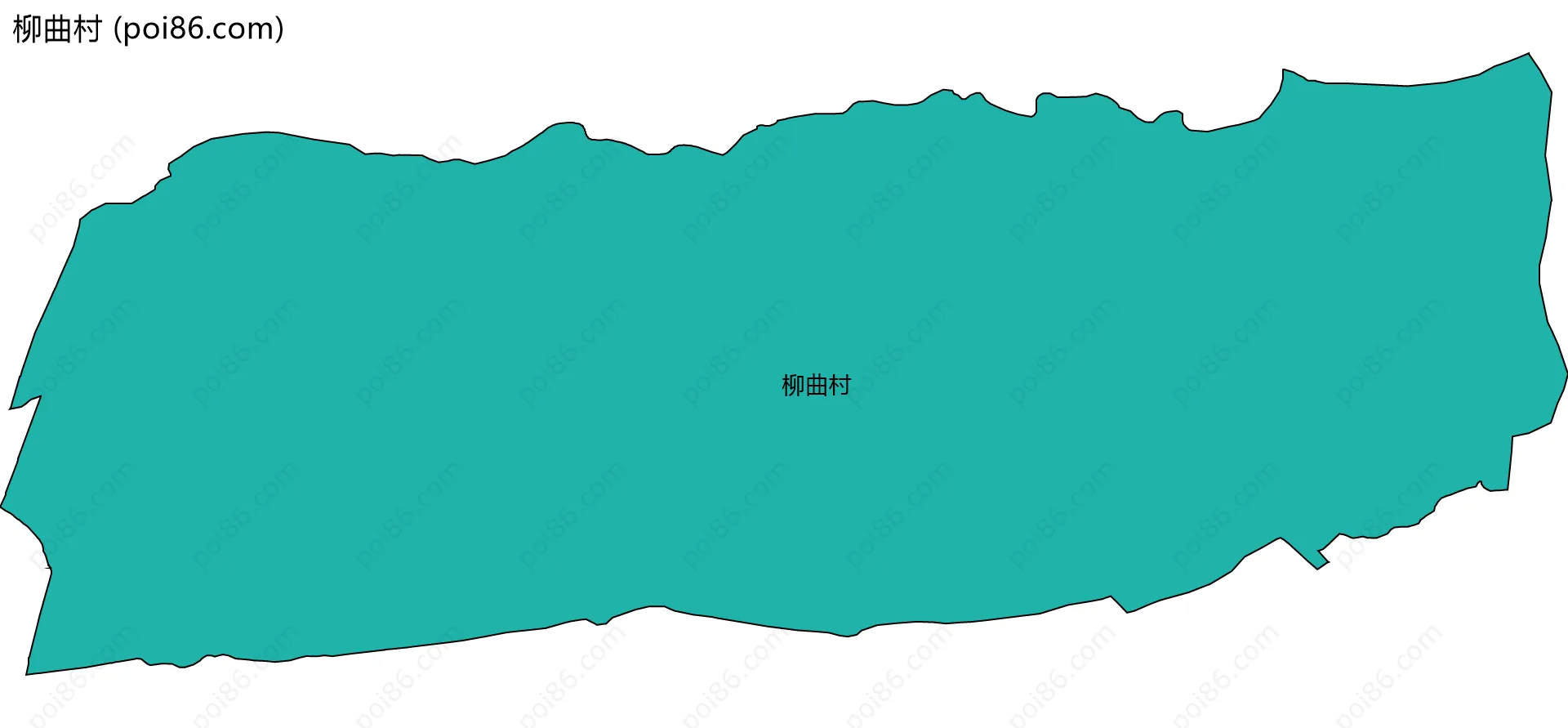 柳曲村边界地图